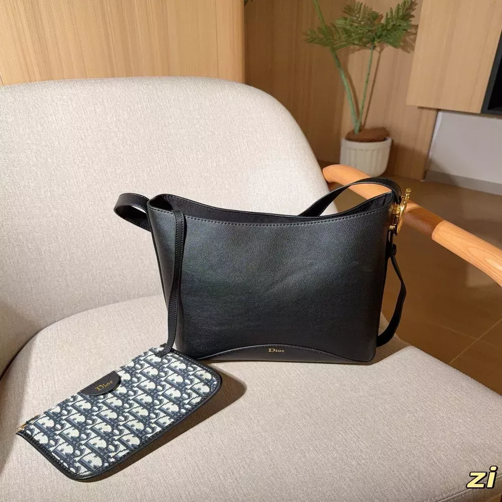 디올 타원 미러 메다이옹 버킷백