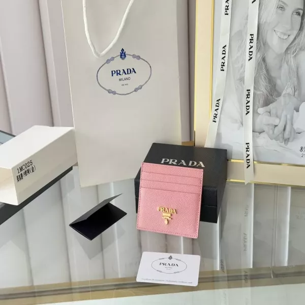 프라다 사피아노 가죽 로고 카드 지갑