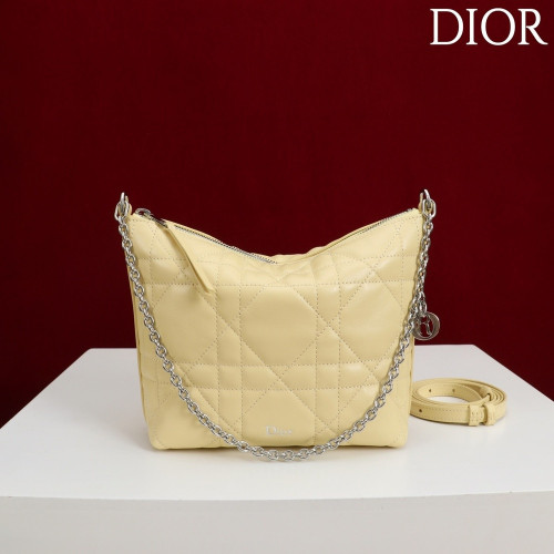 디올 까나쥬 양가죽 미니 체인 숄더백