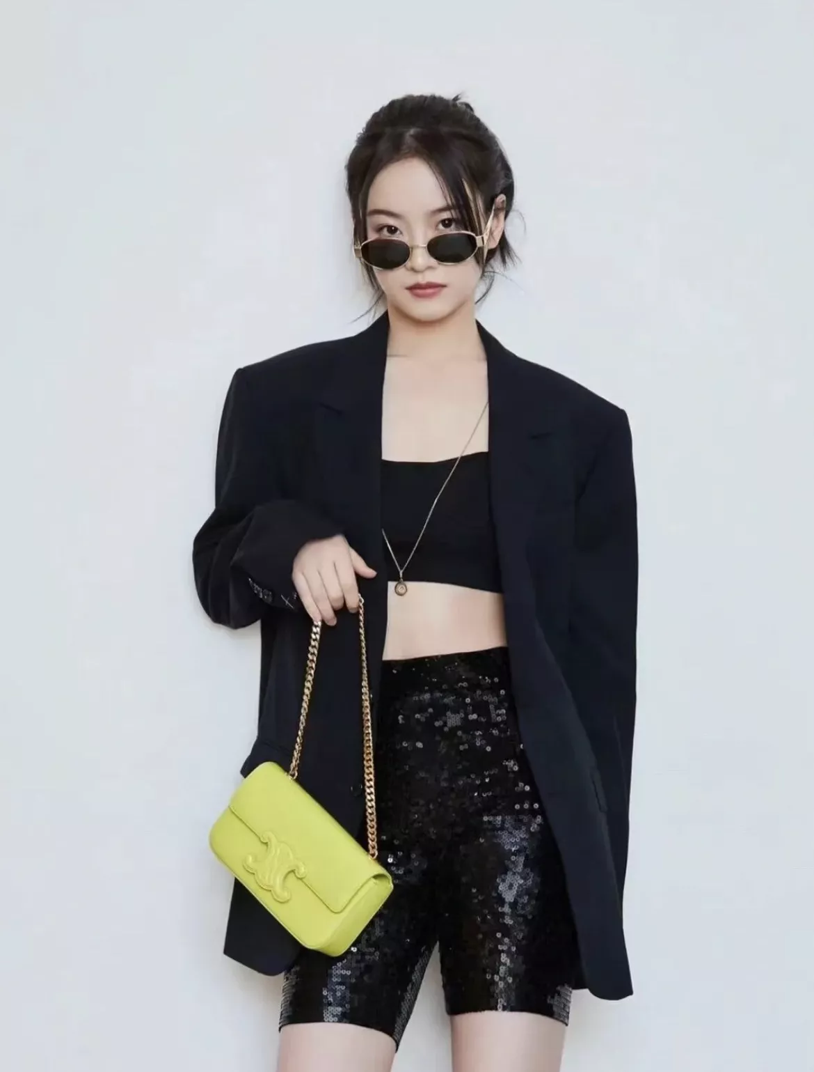 셀린느 트리옹프 로고 메탈 템플 오벌 선글라스 상세 이미지 19