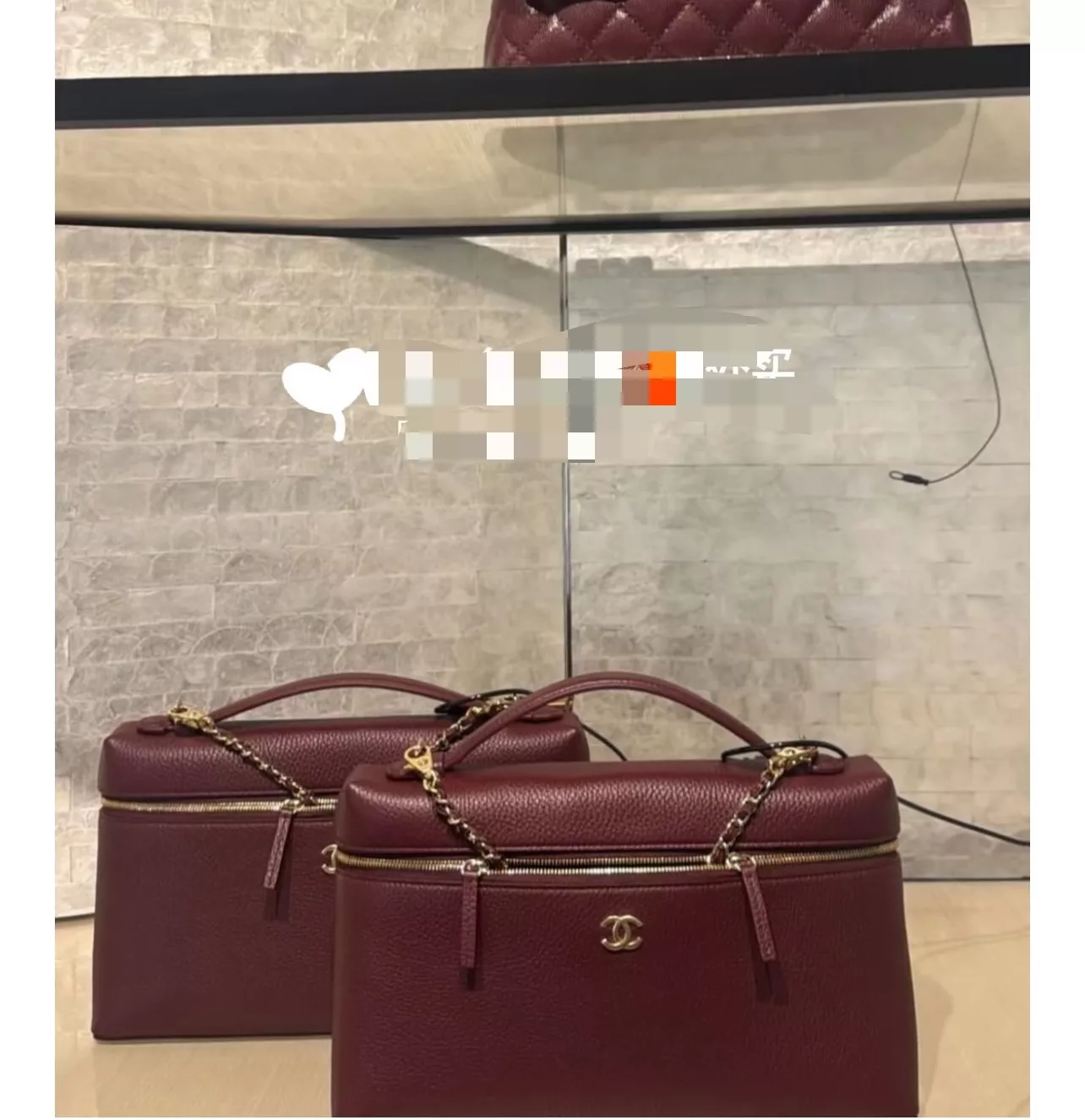 샤넬 LP 라지 캐비어 그레인 체인 숄더백 상세 이미지 11
