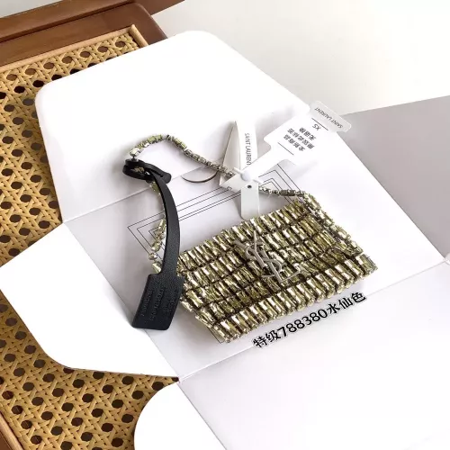 입생로랑 르 카상드르 크리스탈 자수 이브닝 숄더백