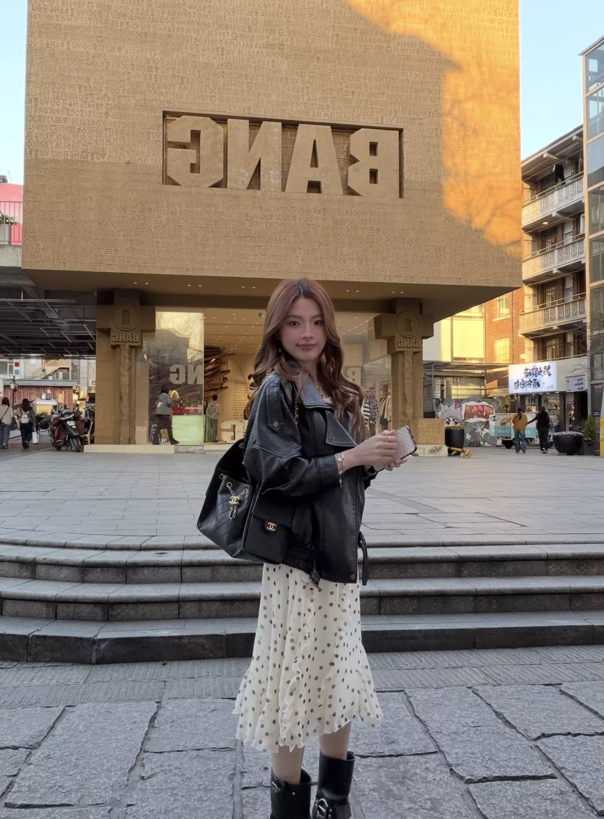 샤넬 25 라인 블랙 캐비어 패턴 체인 호보백 상세 이미지 15