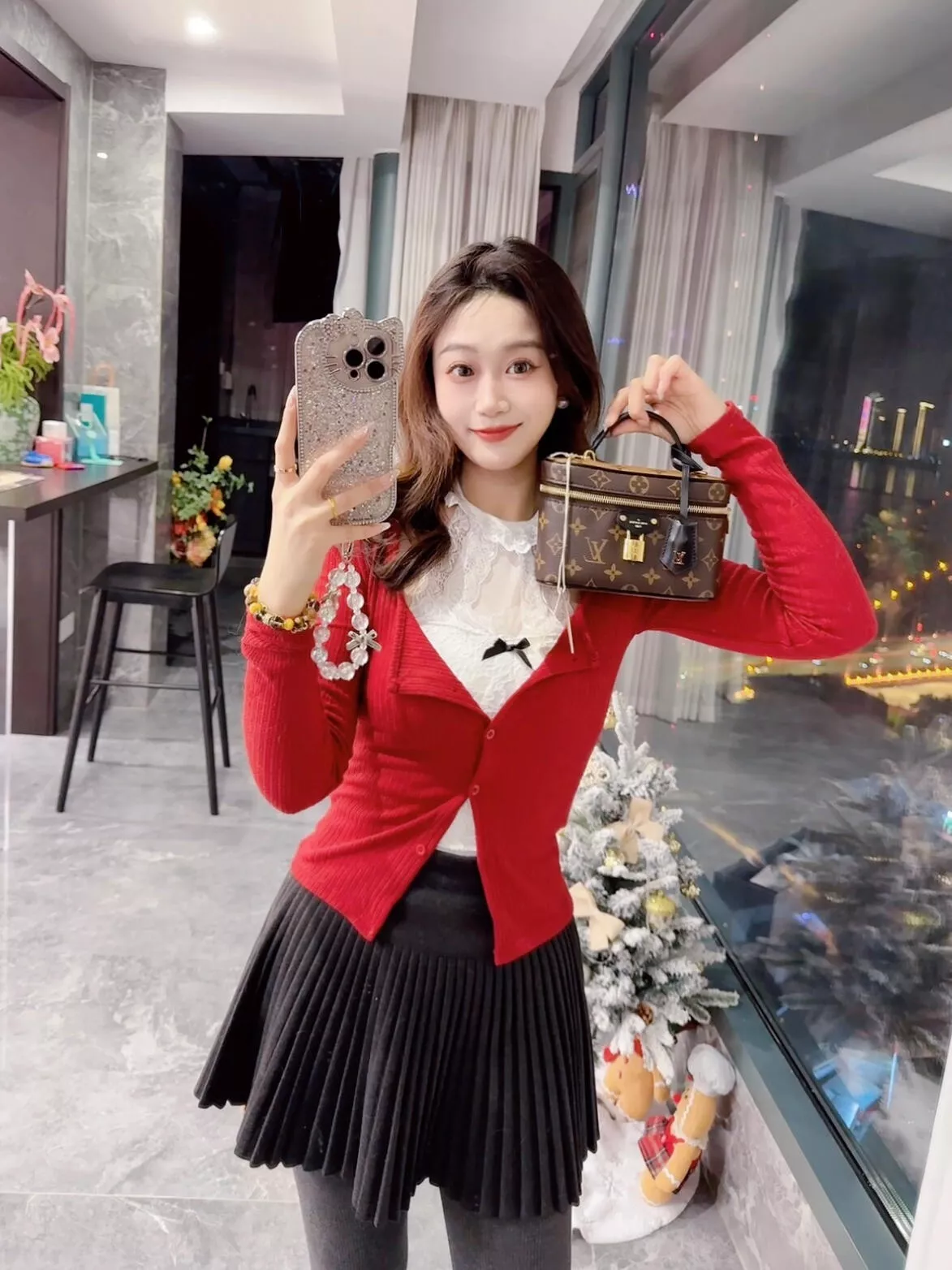 루이비통 모노그램 배니티 체인 파우치 크로스백 상세 이미지 43
