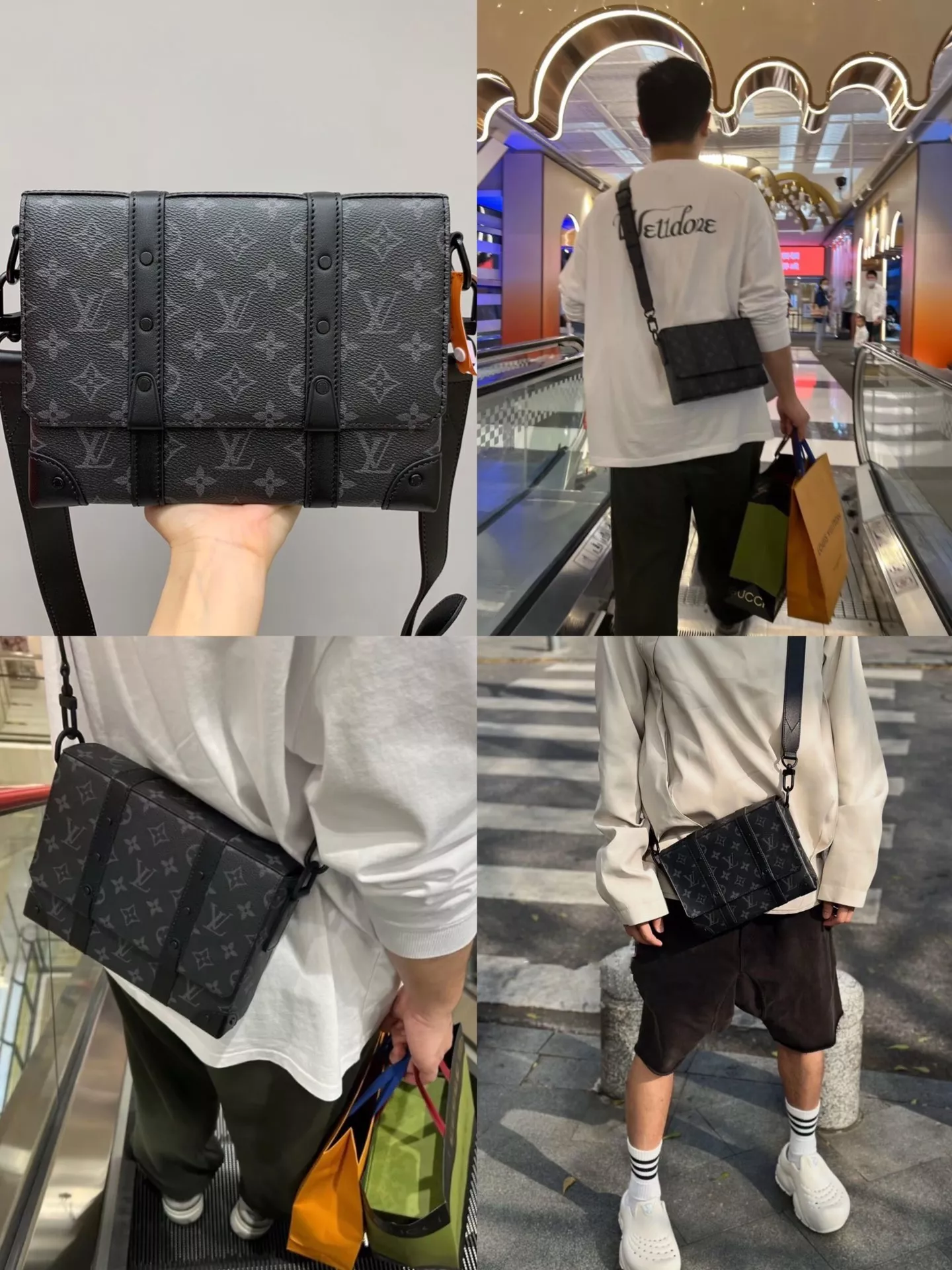 루이비통 모노그램 이클립스 블랙 트렁크 메신저백 상세 이미지 46
