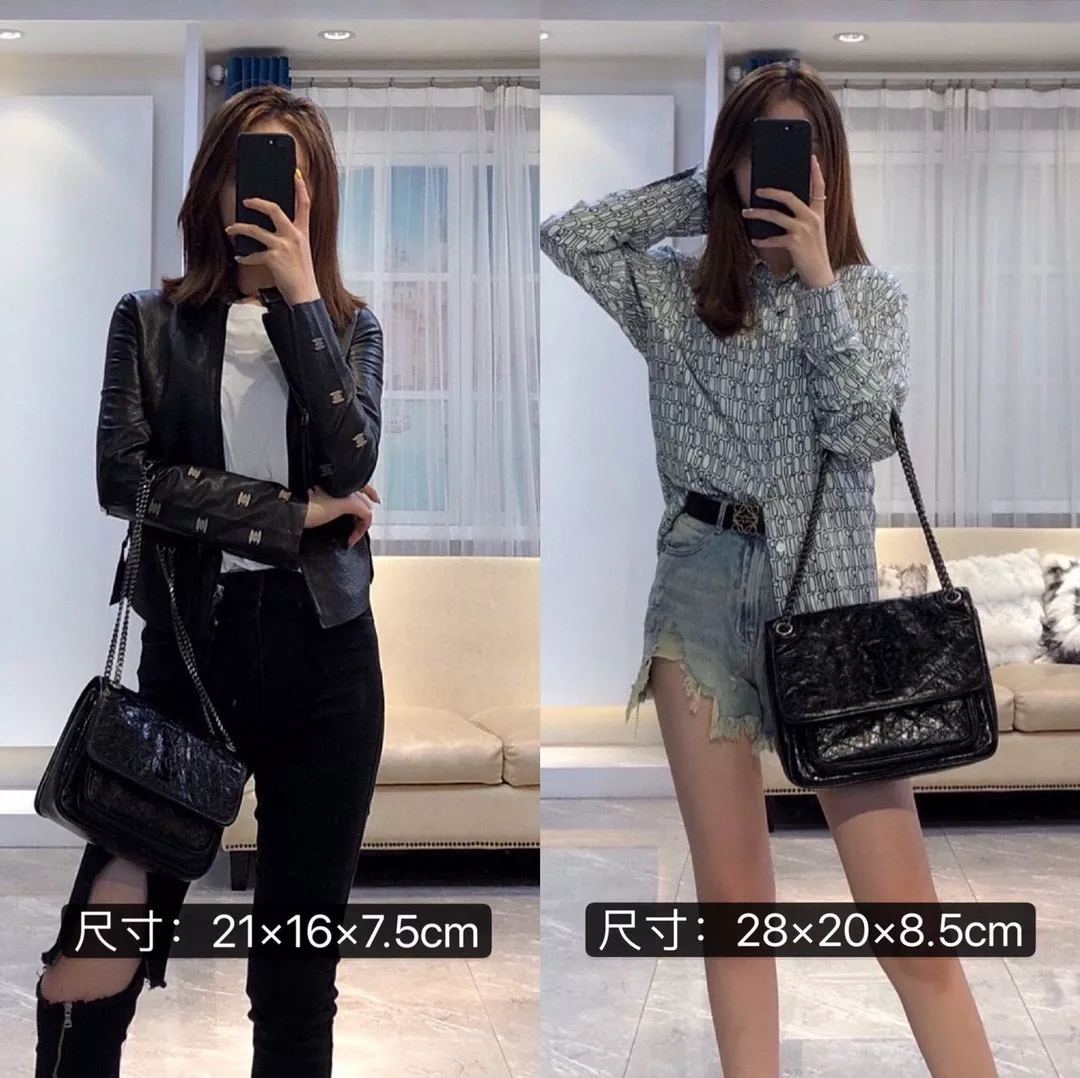 입생로랑 빈티지 오일왁스 소가죽 체인 플랩 숄더백 상세 이미지 96
