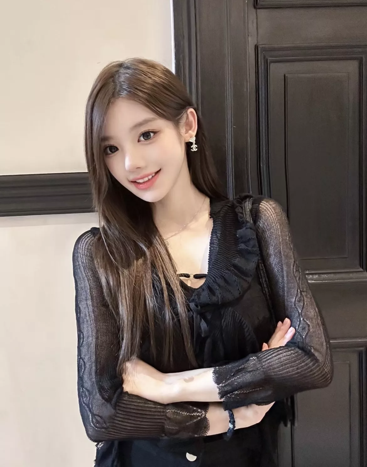 샤넬 하트 드롭 더블 C 스톤 귀걸이 상세 이미지 24