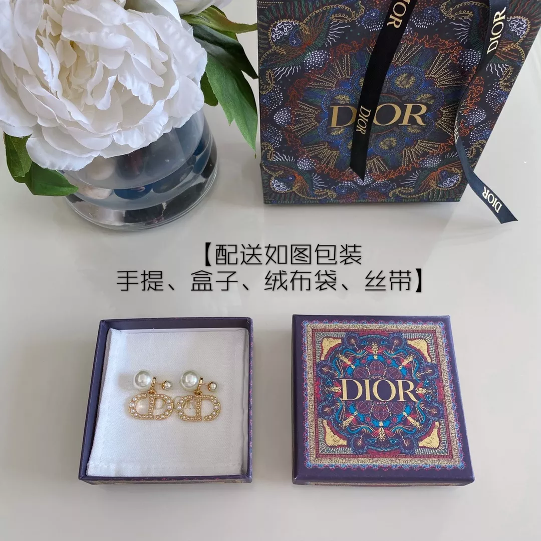 디올 진주 CD 장식 투웨이 귀걸이 상세 이미지 2