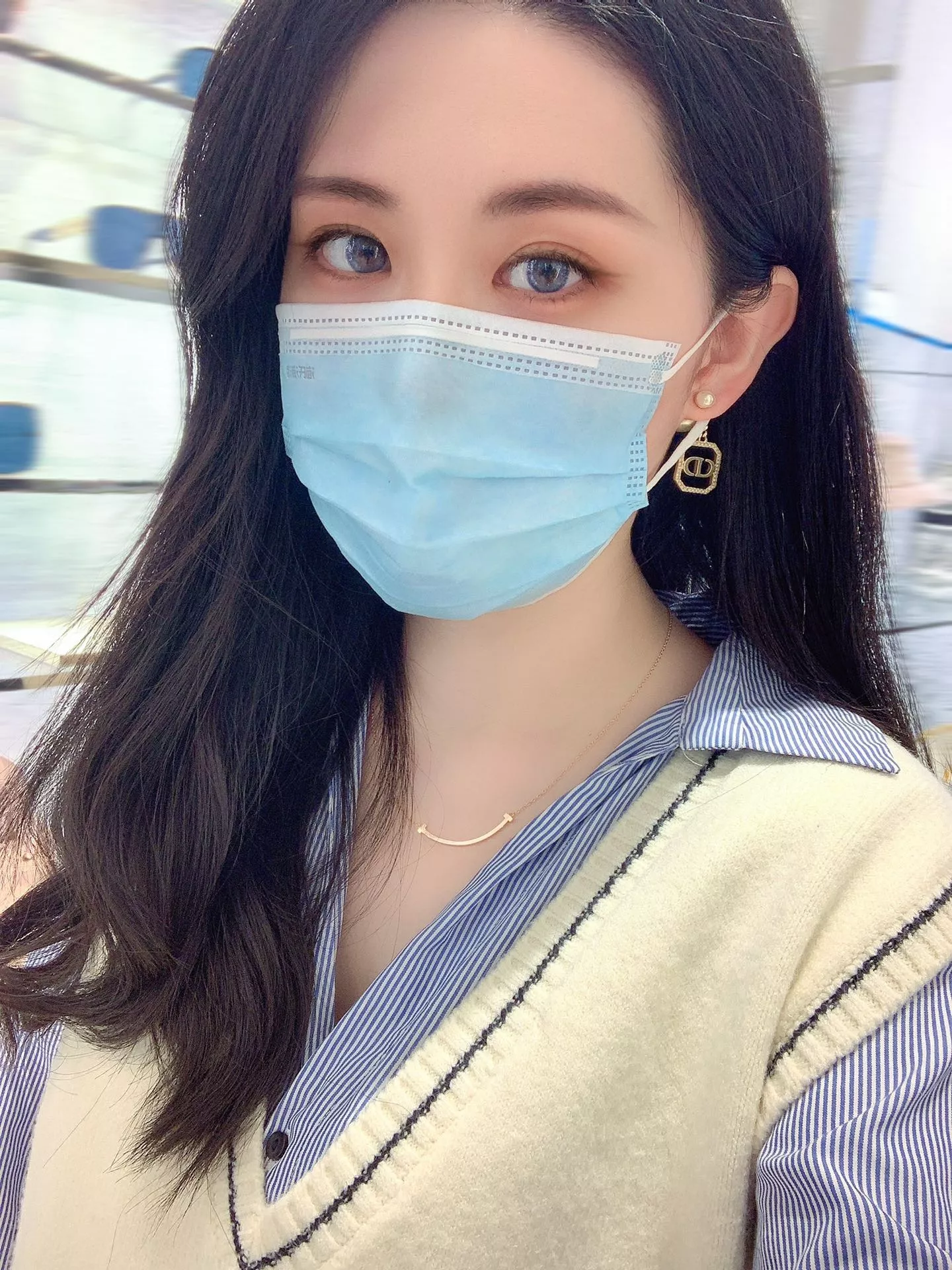 디올 CD 레터 진주 드롭 귀걸이 상세 이미지 11