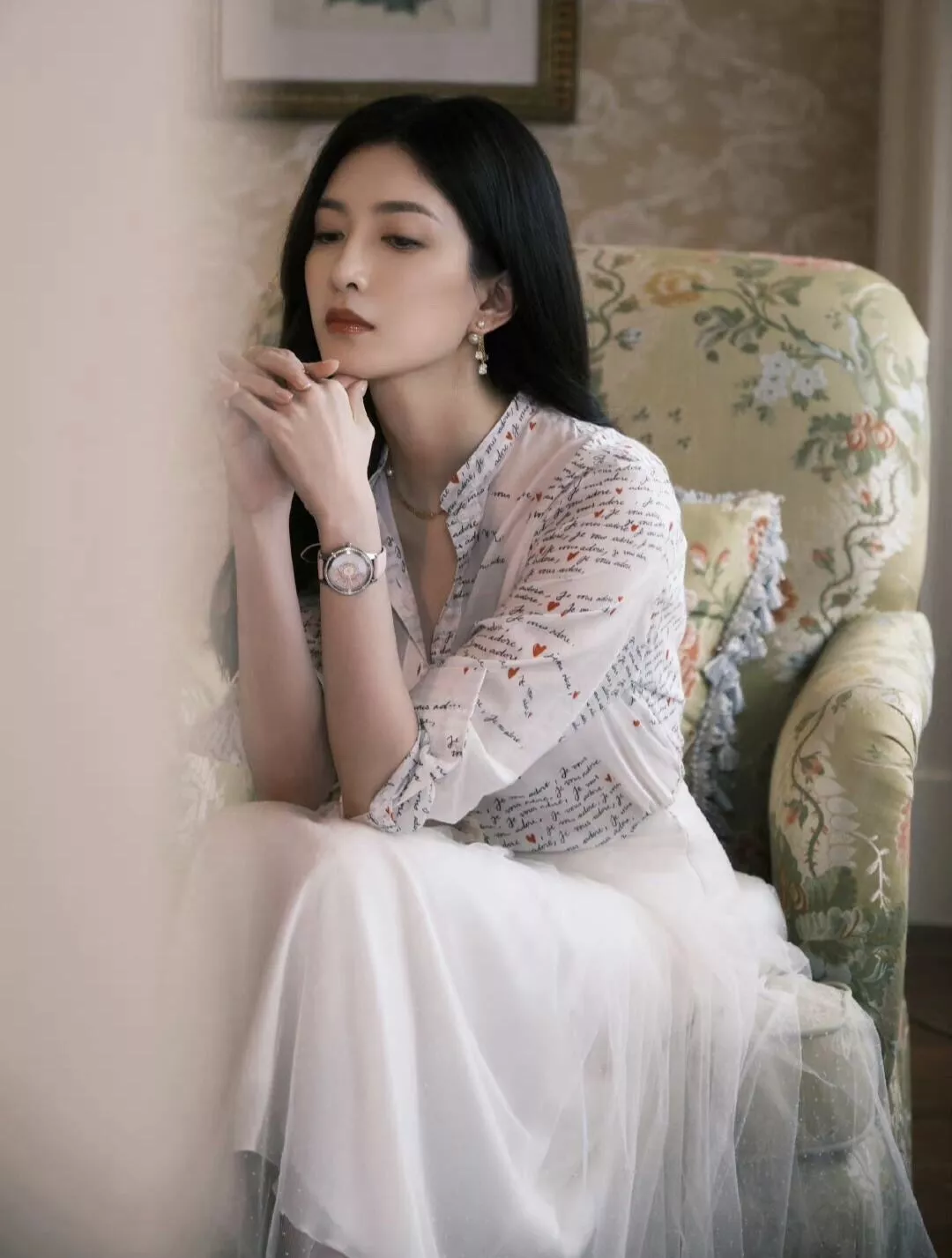 디올 CD 로고 태슬 더블 크리스털 귀걸이 상세 이미지 17