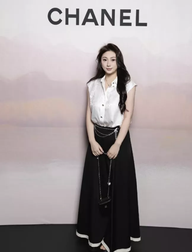 샤넬 진주 드롭 더블 체인 버드 장식 체인벨트 상세 이미지 11