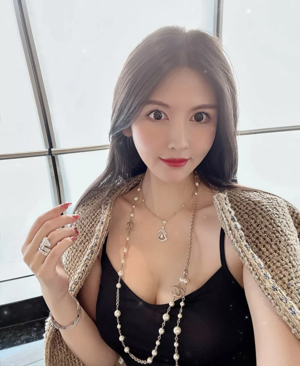 샤넬 진주 장식 맥시 롱체인 목걸이 상세 이미지 12