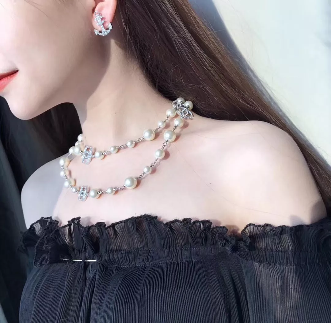 샤넬 진주 더블 C 양면 장식 롱 목걸이 상세 이미지 16