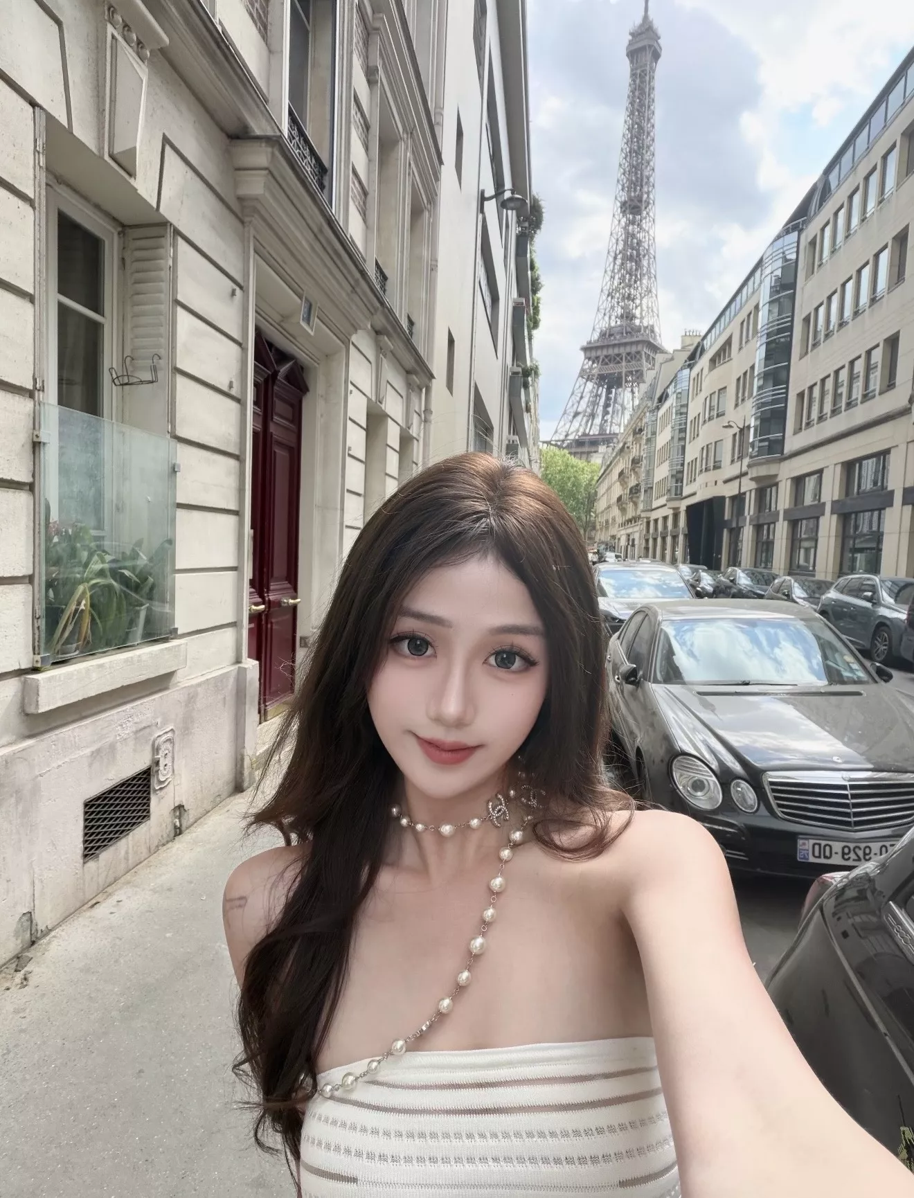샤넬 진주 더블 C 양면 장식 롱 목걸이 상세 이미지 37