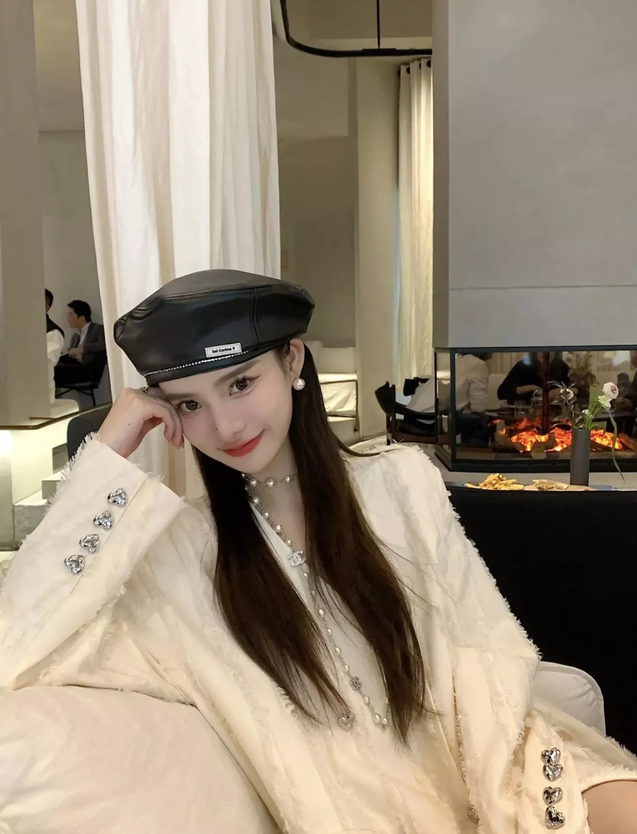 샤넬 진주 더블 C 양면 장식 롱 목걸이 상세 이미지 41