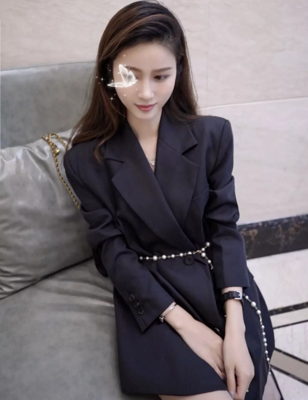 샤넬 진주 더블 C 양면 장식 롱 목걸이 상세 이미지 23