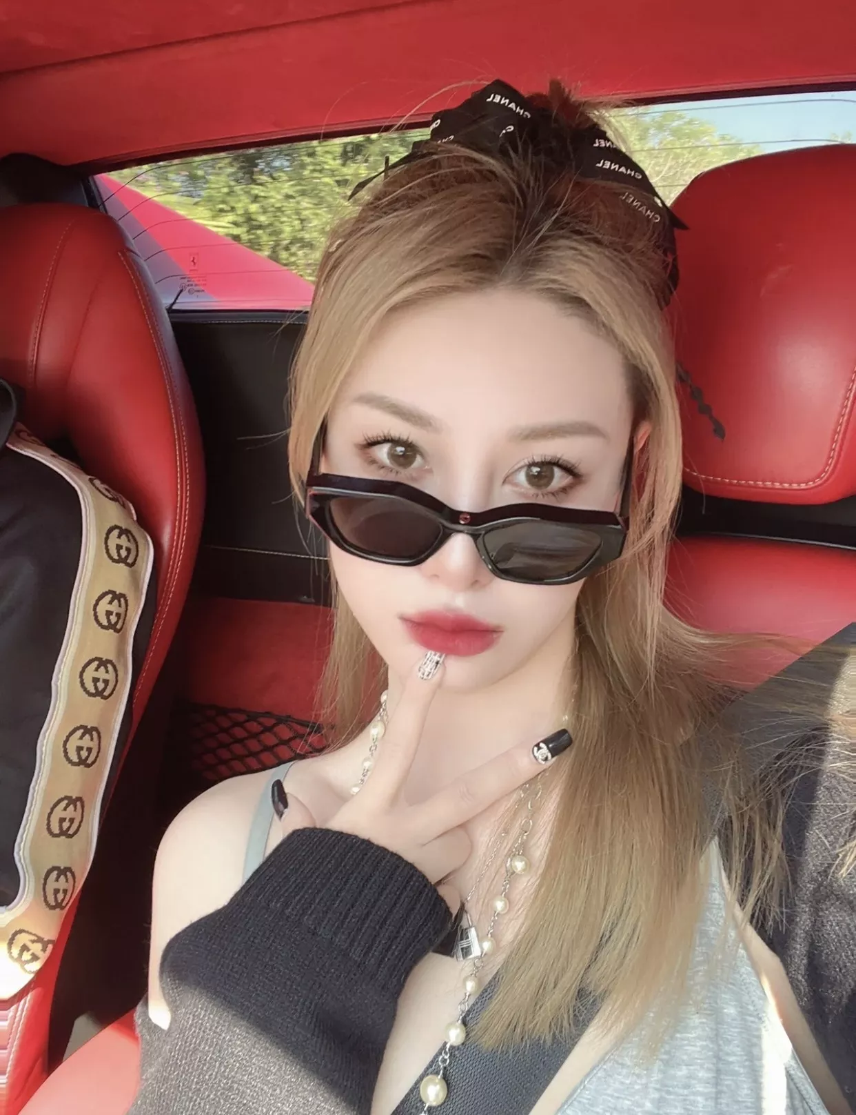 샤넬 진주 더블 C 양면 장식 롱 목걸이 상세 이미지 29