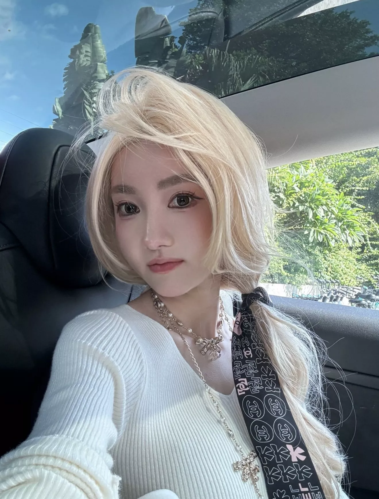 샤넬 리본 펜던트 더블 레이어 롱 체인 목걸이 상세 이미지 17