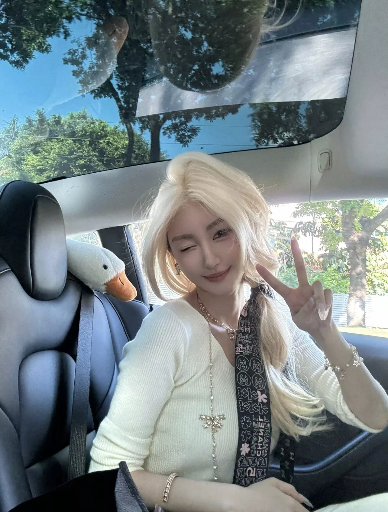 샤넬 리본 펜던트 더블 레이어 롱 체인 목걸이 상세 이미지 21