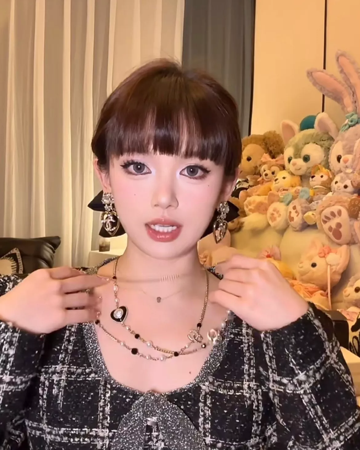 샤넬 하트 펄 더블C 롱 체인 목걸이 상세 이미지 16