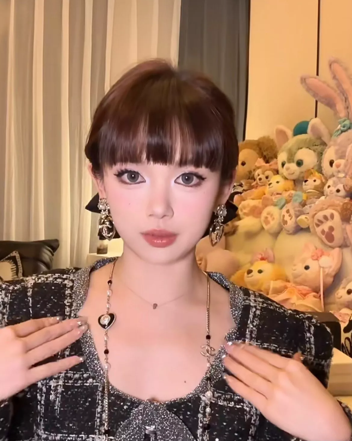 샤넬 하트 펄 더블C 롱 체인 목걸이 상세 이미지 15