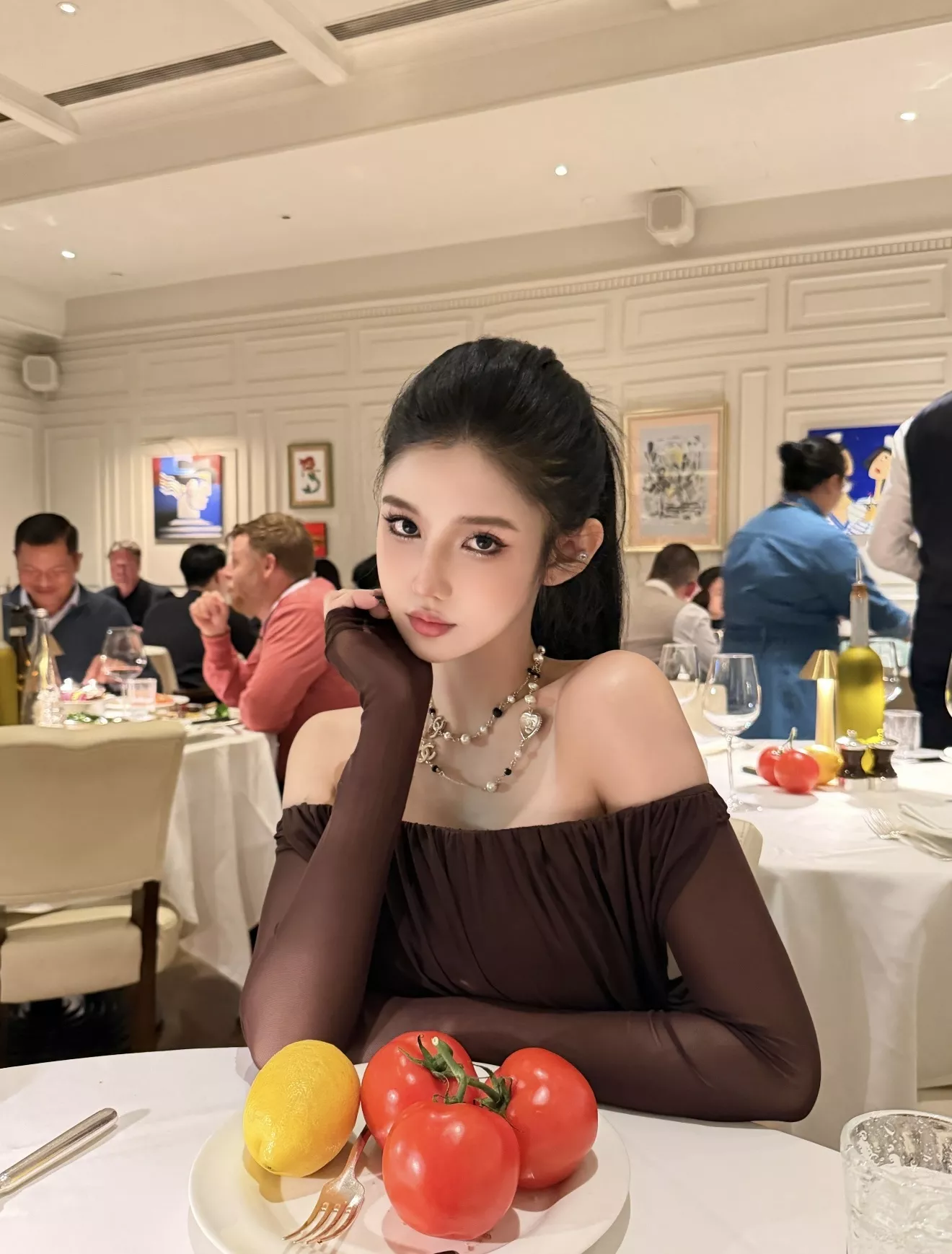 샤넬 하트 펄 더블C 롱 체인 목걸이 상세 이미지 24
