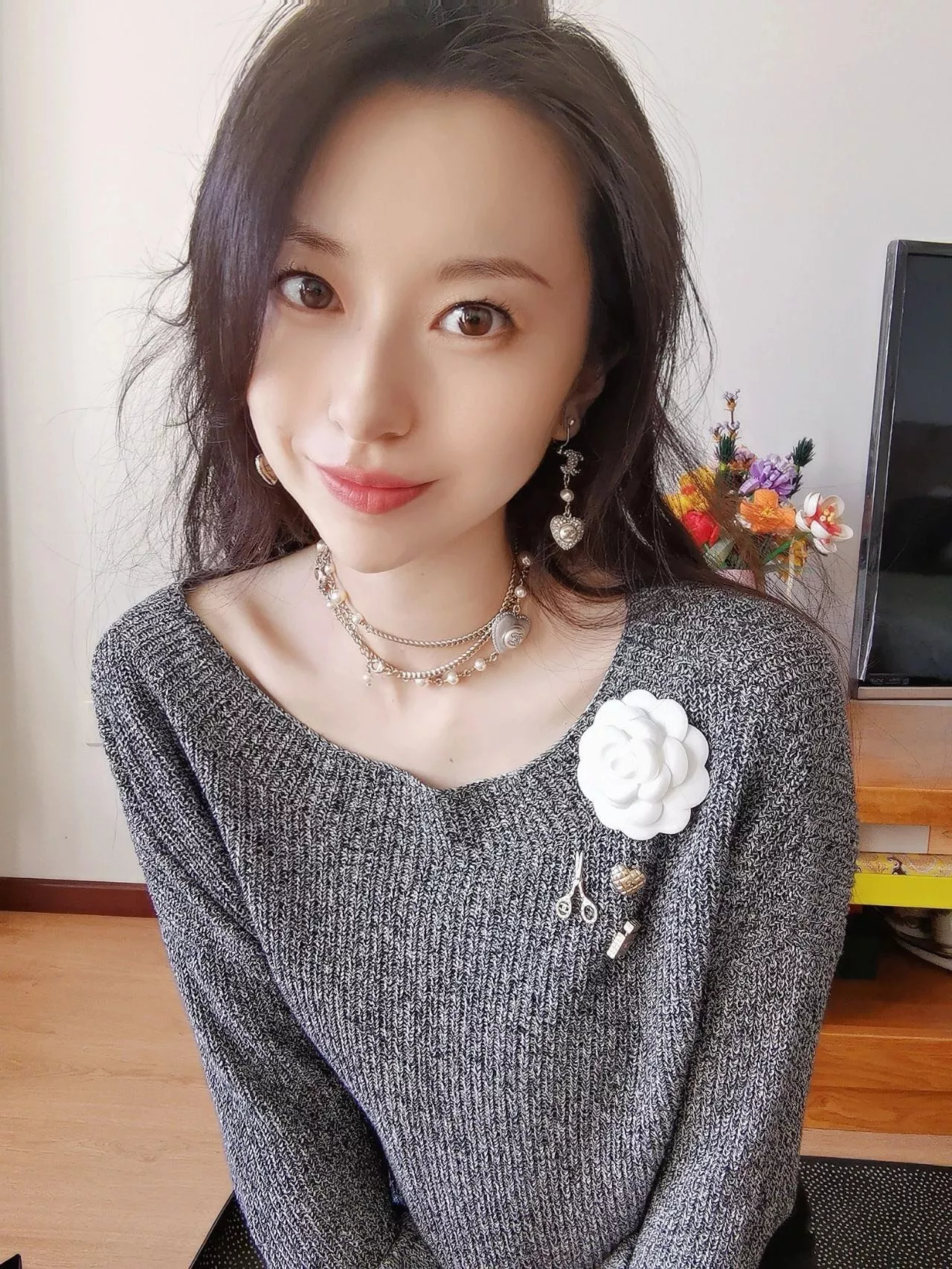 샤넬 하트 펄 더블C 롱 체인 목걸이 상세 이미지 27