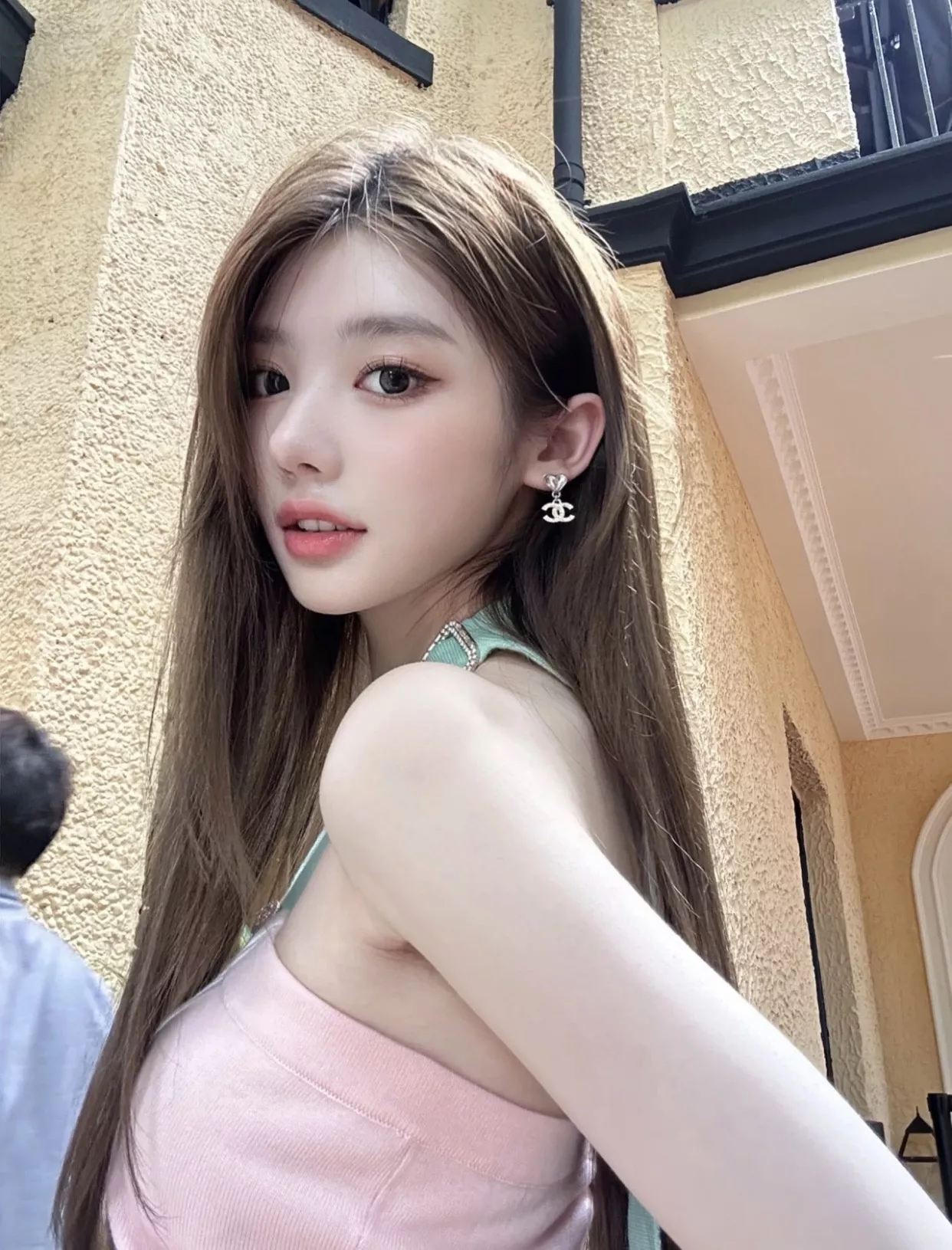 샤넬 하트 더블 C 크리스탈 드롭 귀걸이 상세 이미지 30