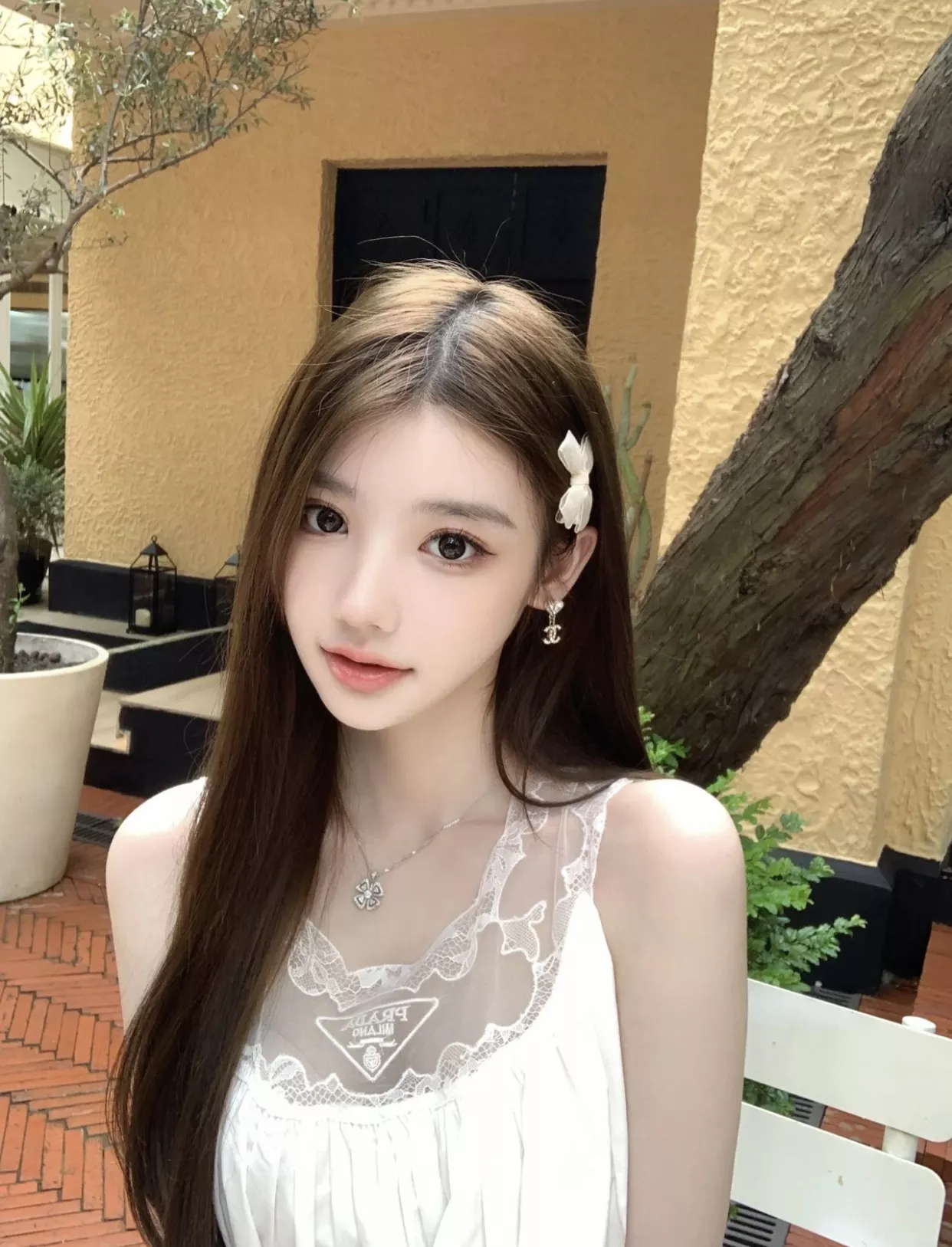 샤넬 하트 더블 C 크리스탈 드롭 귀걸이 상세 이미지 34