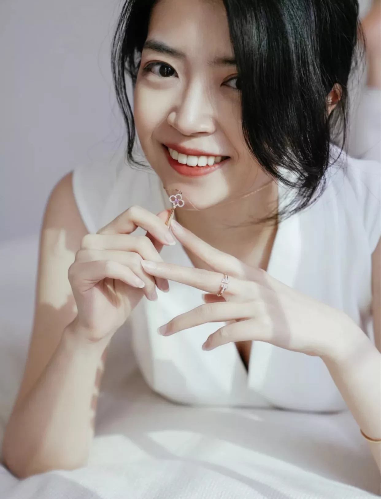 티파니앤코 레드 스톤 장식 키 펜던트 목걸이 상세 이미지 10