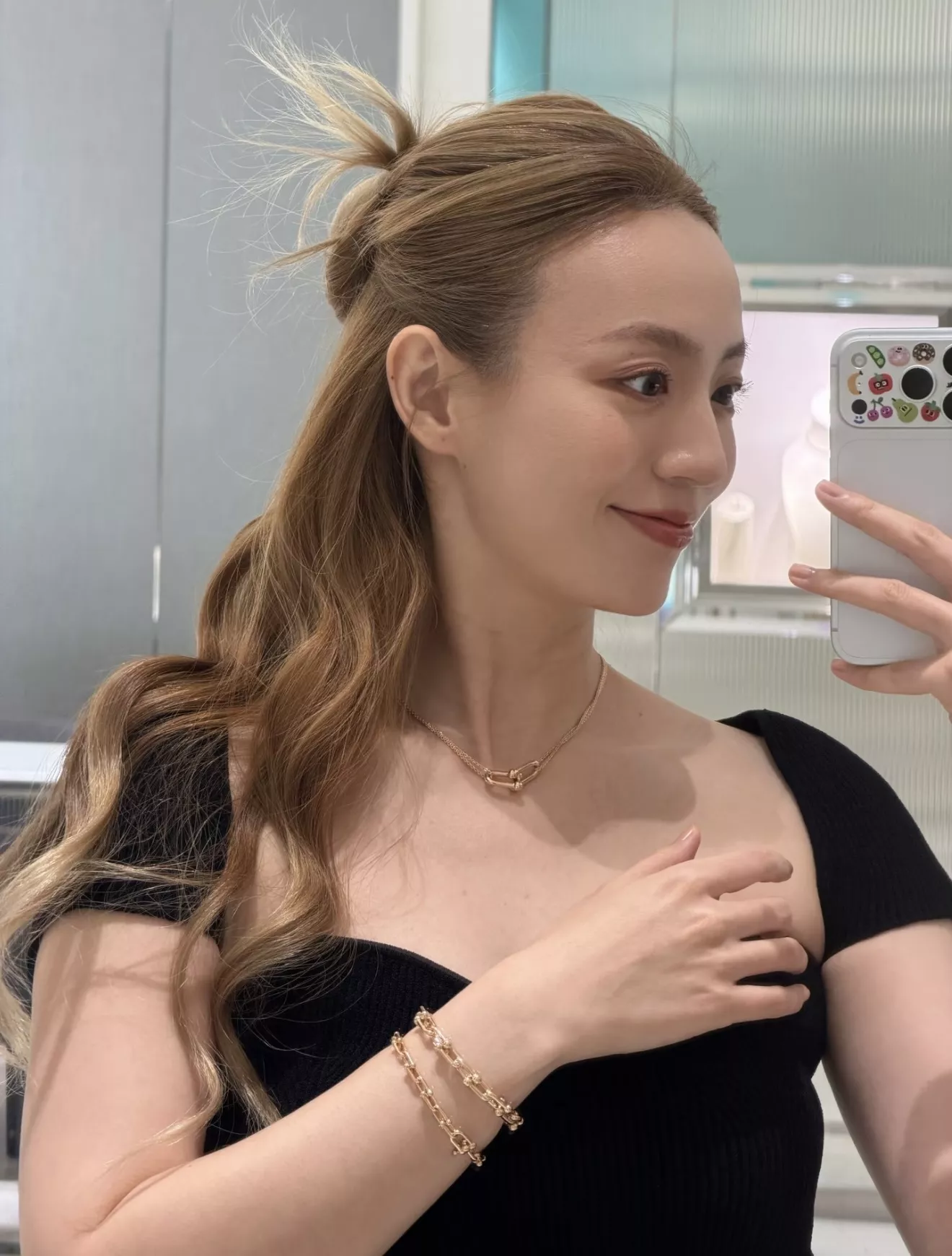 티파니앤코 하드웨어 T 링크 스몰 체인 팔찌 상세 이미지 29