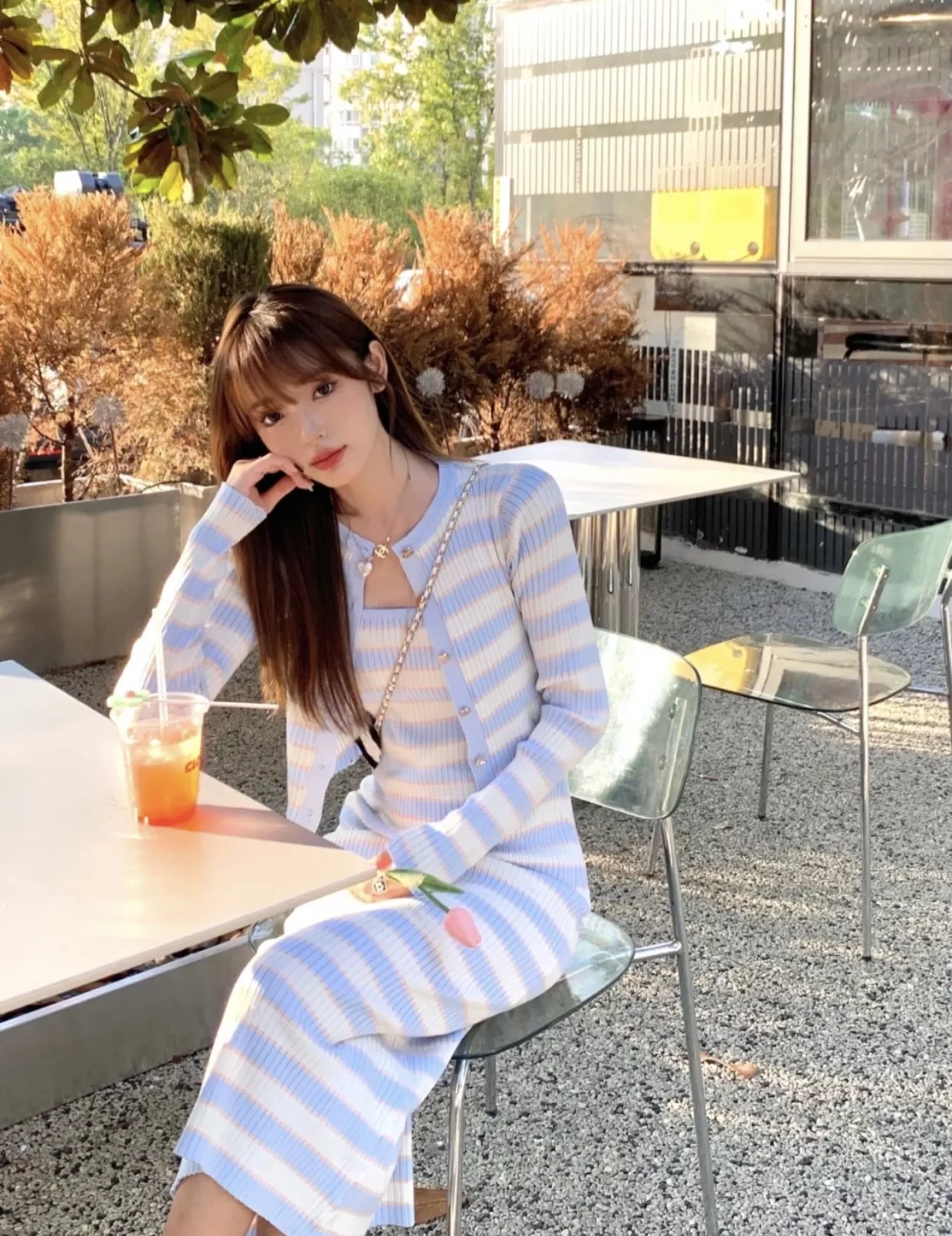 샤넬 하트 펜던트 진주 롱 목걸이 상세 이미지 36