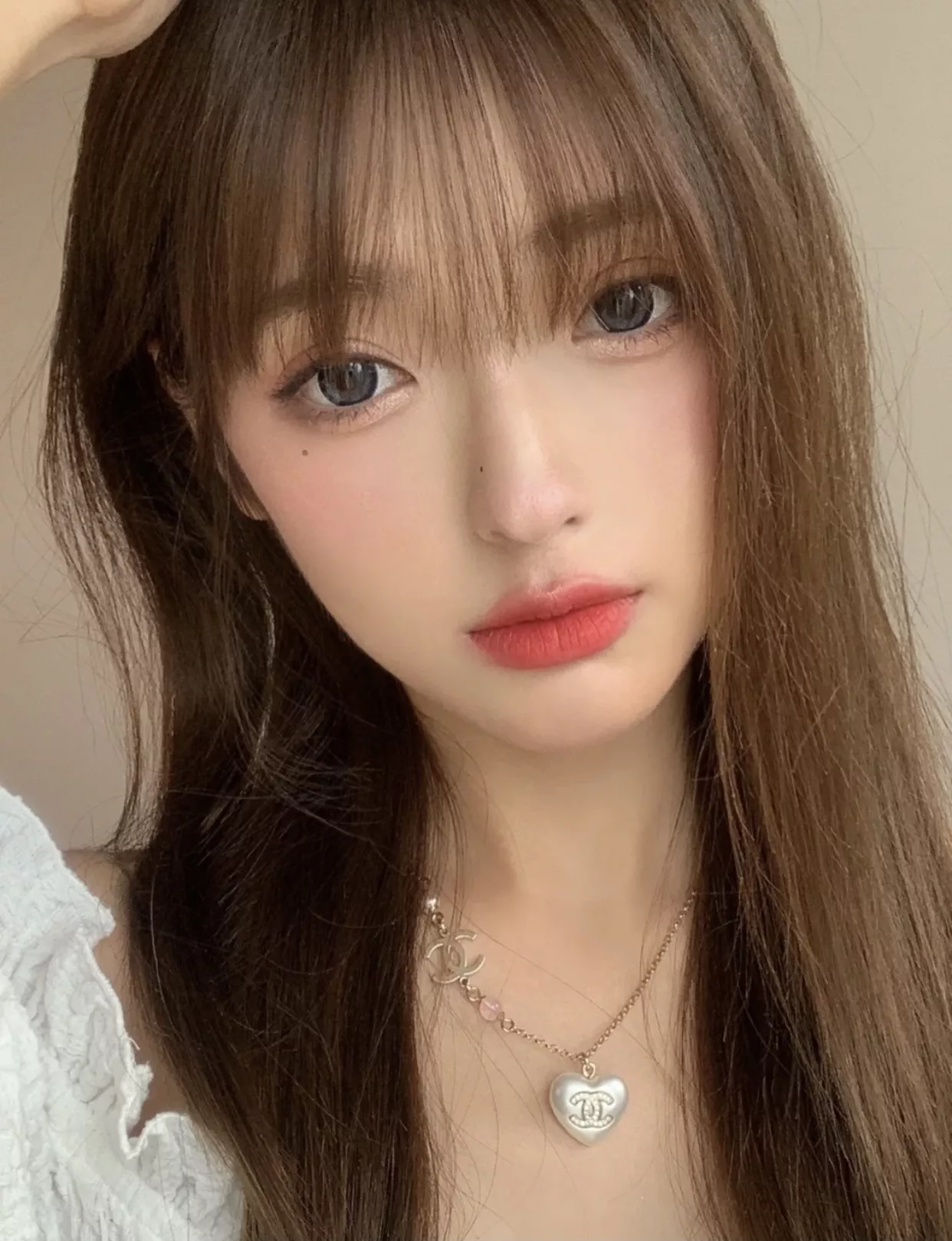샤넬 하트 펜던트 진주 롱 목걸이 상세 이미지 33