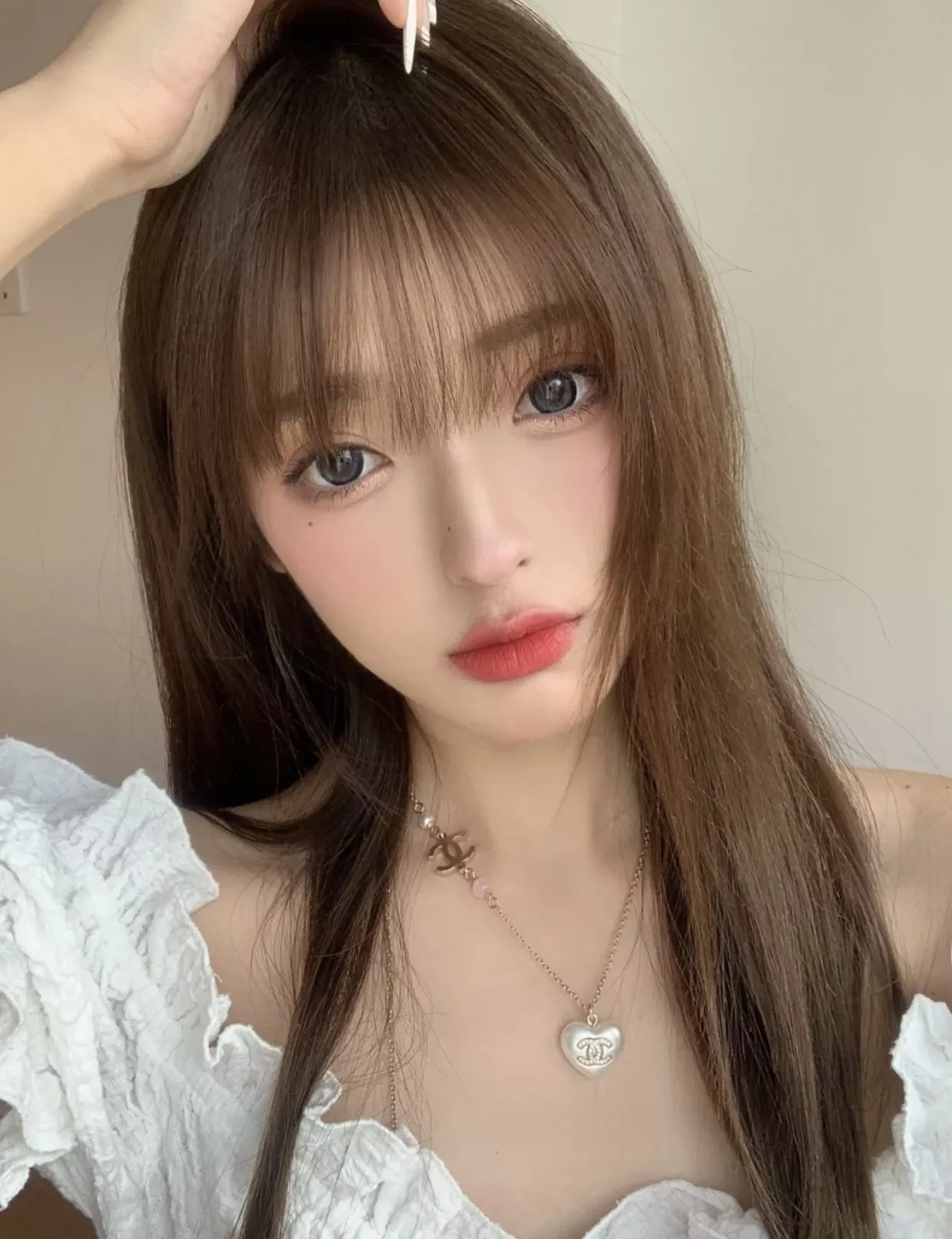 샤넬 하트 펜던트 진주 롱 목걸이 상세 이미지 34