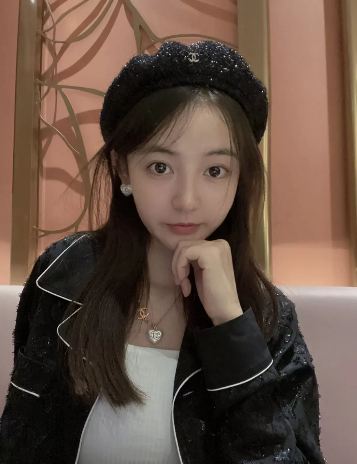 샤넬 하트 펜던트 진주 롱 목걸이 상세 이미지 35