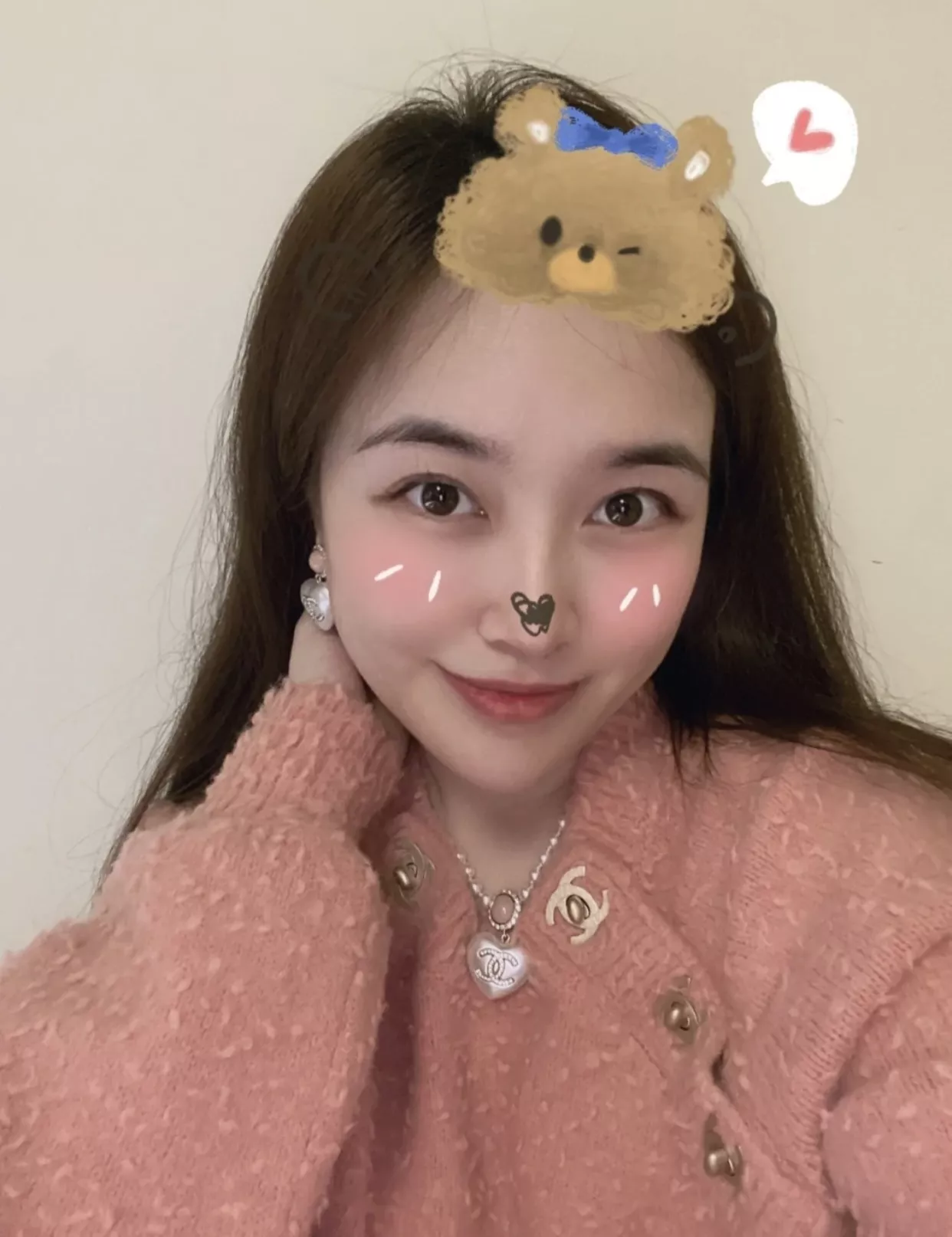 샤넬 진주 하트 드롭 귀걸이 상세 이미지 26