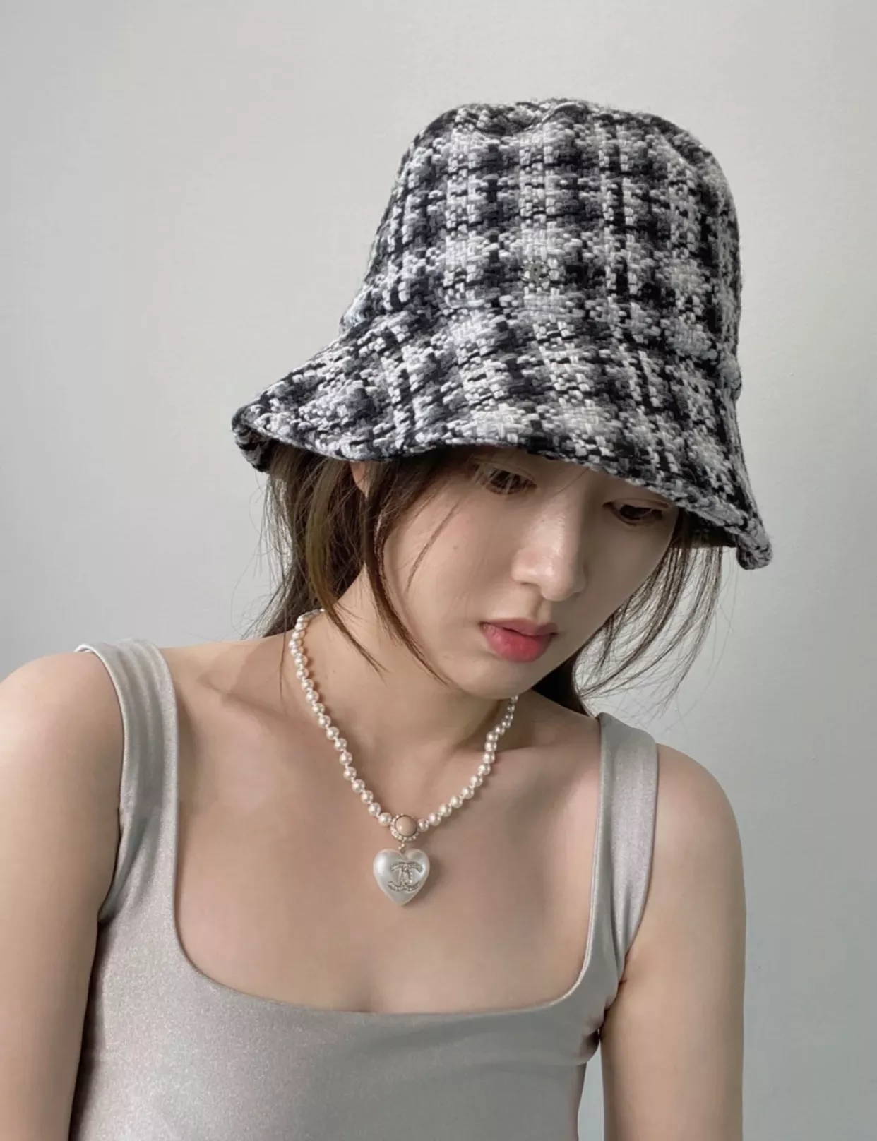 샤넬 진주 하트 펜던트 목걸이 상세 이미지 37