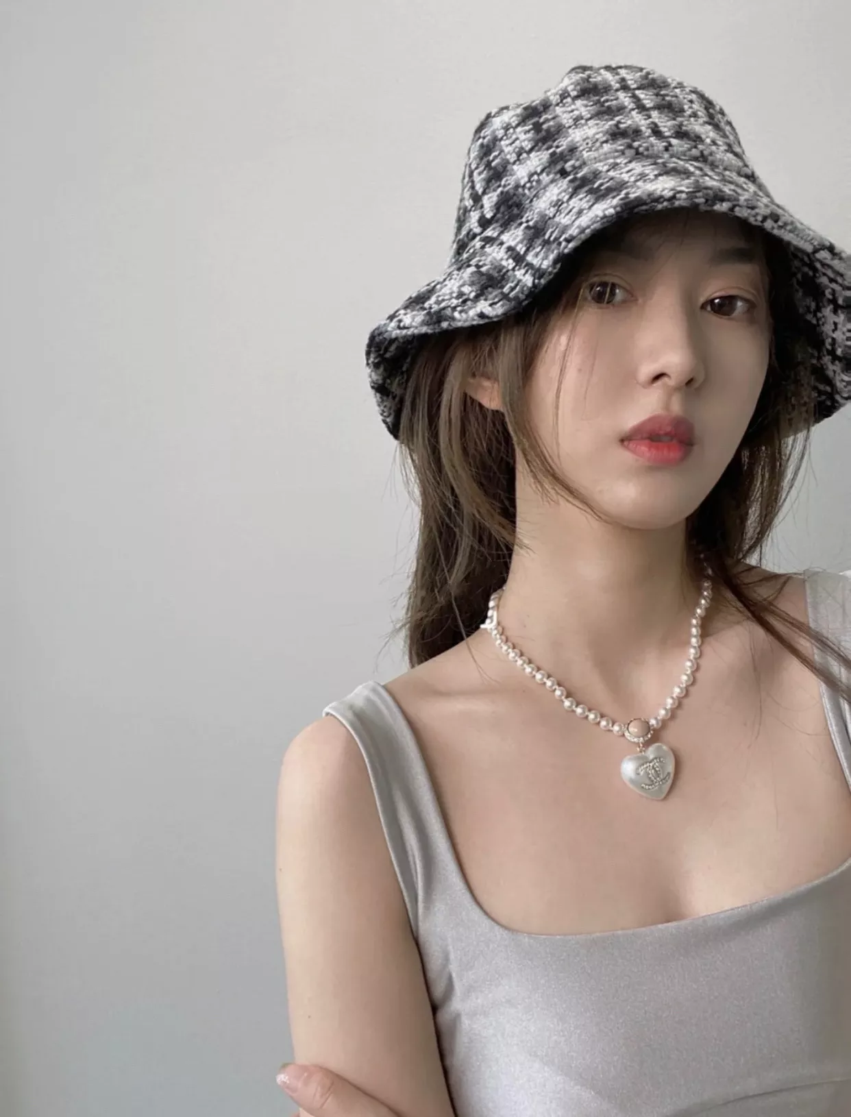 샤넬 진주 하트 펜던트 목걸이 상세 이미지 49