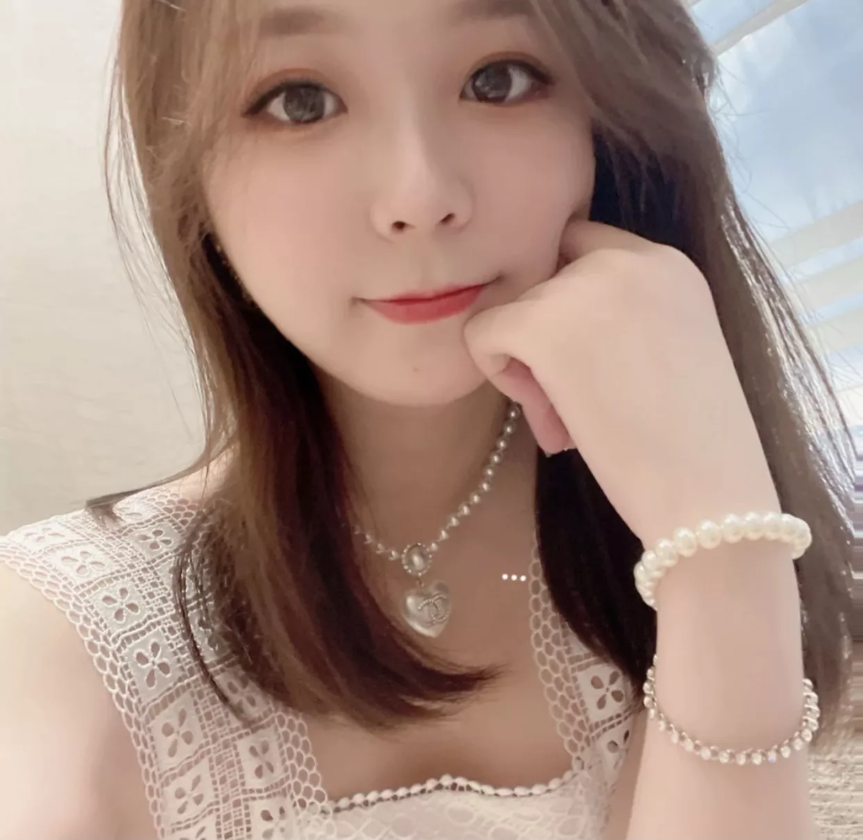 샤넬 진주 하트 펜던트 목걸이 상세 이미지 48