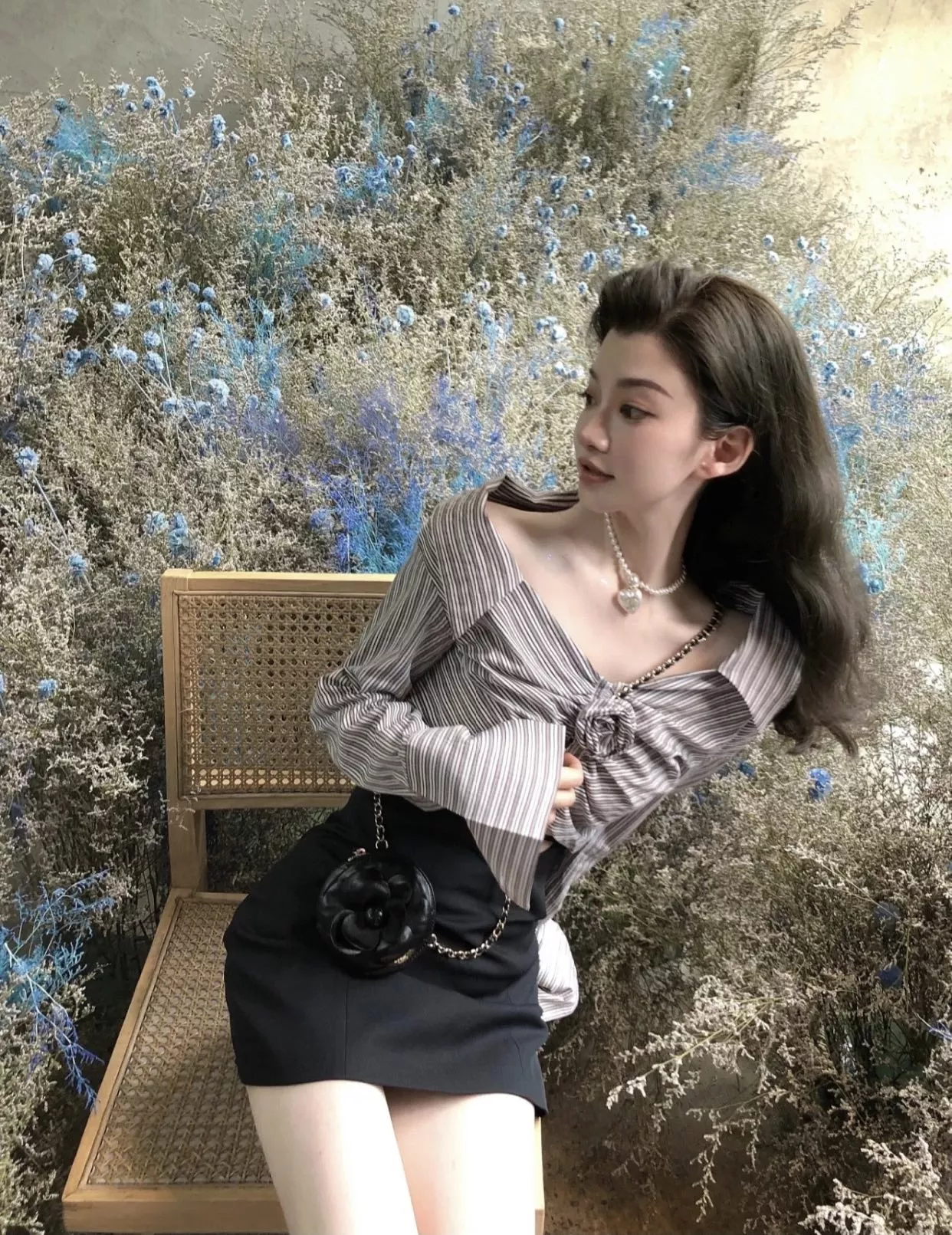 샤넬 진주 하트 펜던트 목걸이 상세 이미지 57