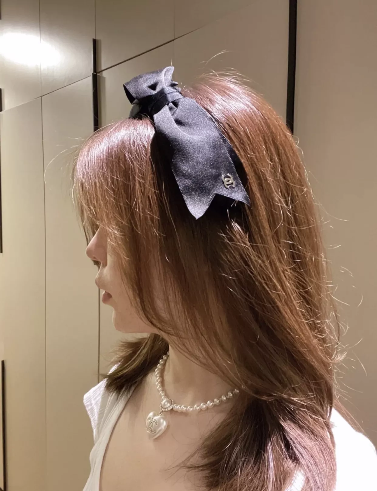 샤넬 진주 하트 펜던트 목걸이 상세 이미지 44