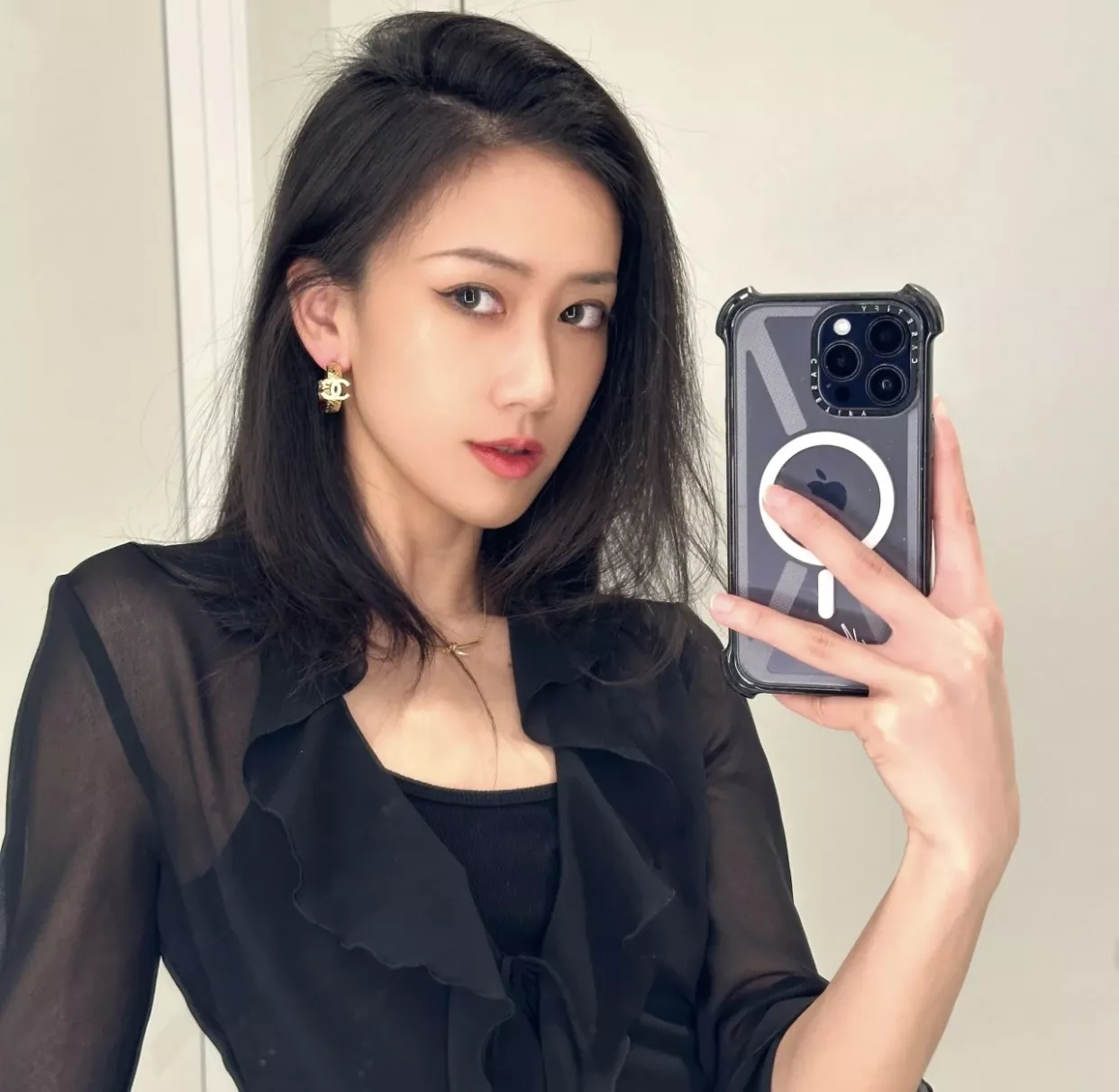 샤넬 더블 C 레터 빈티지 이어링 상세 이미지 10
