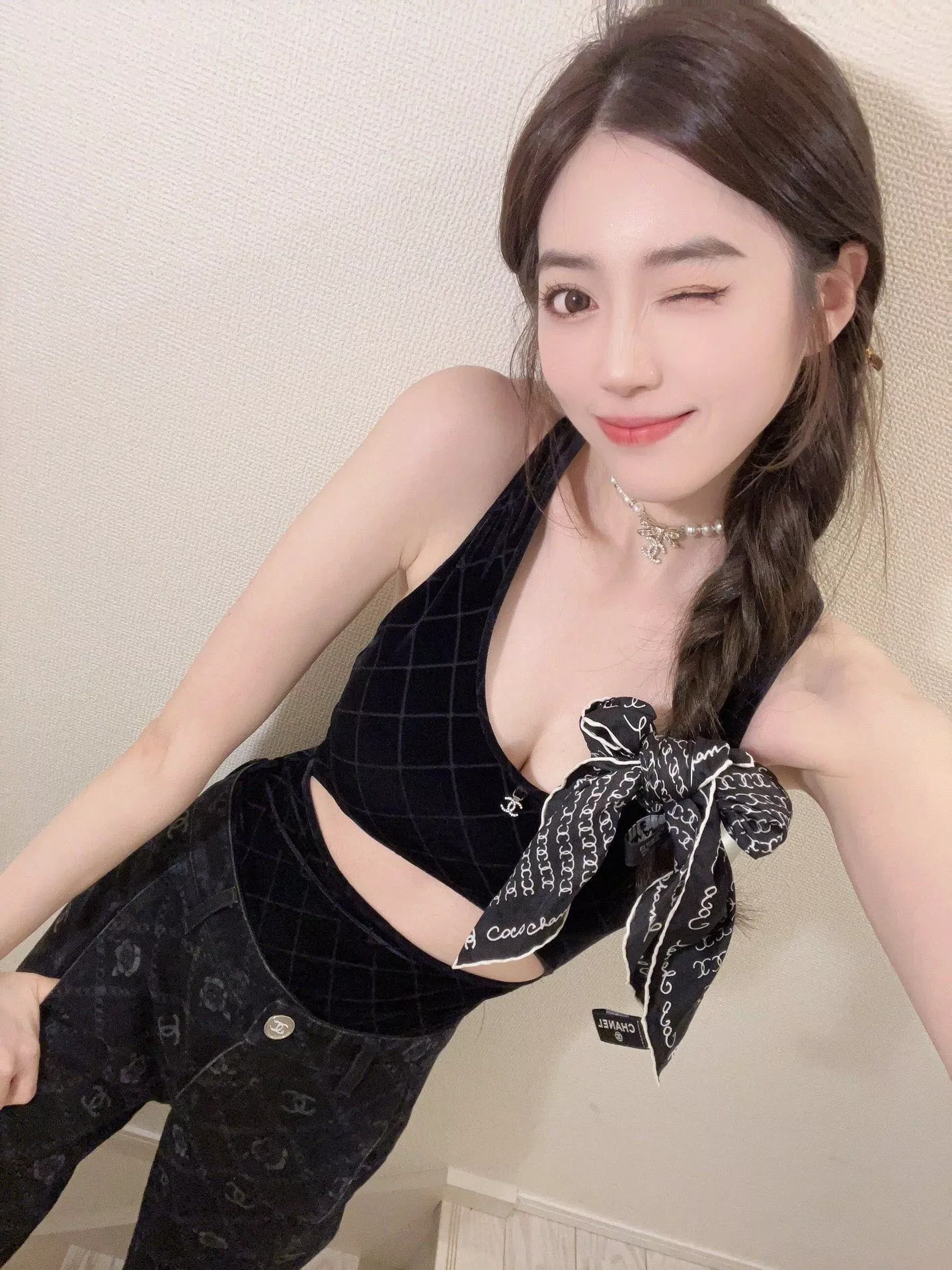 샤넬 진주 리본 펜던트 목걸이 목걸이 상세 이미지 28