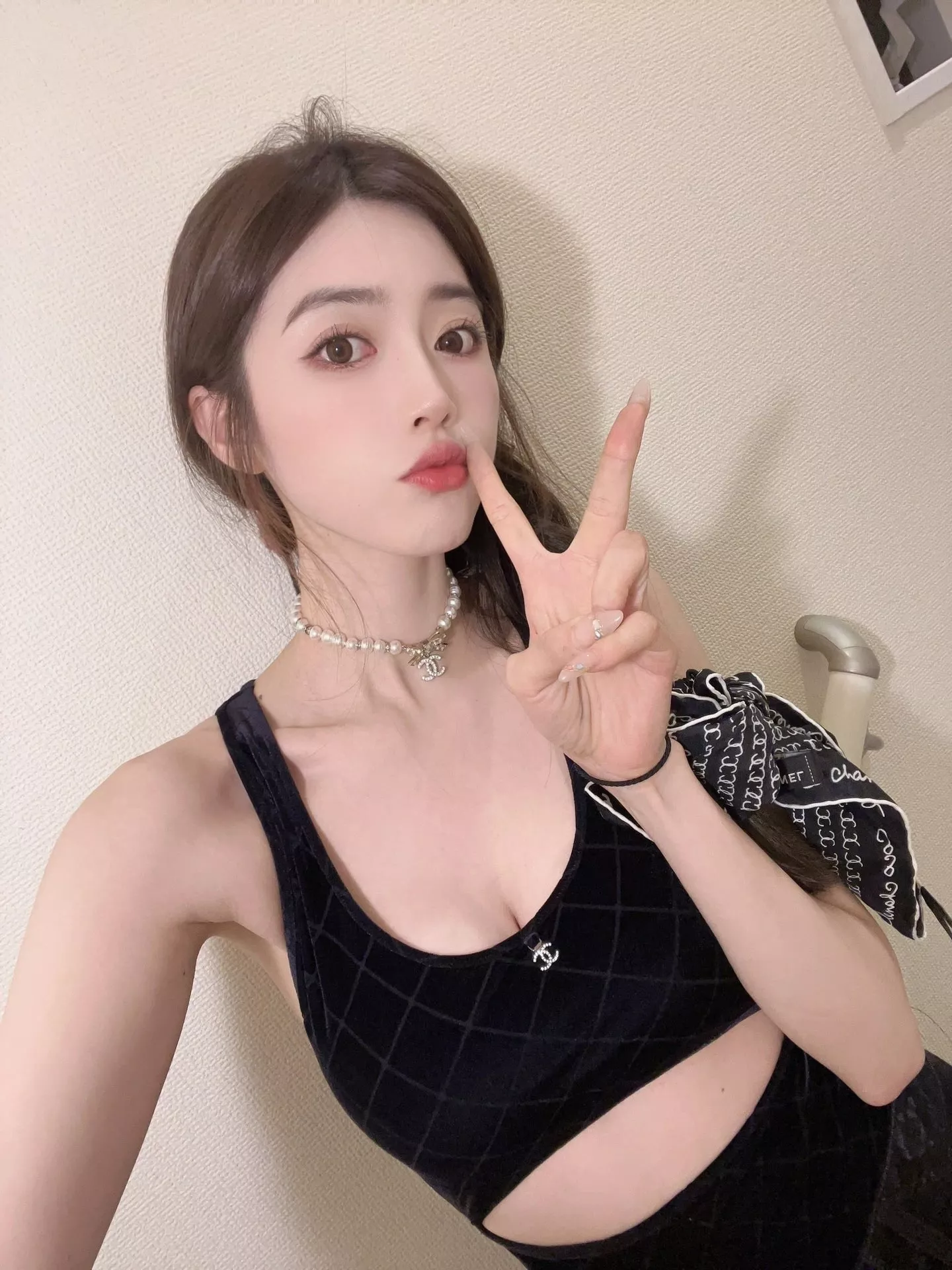 샤넬 진주 리본 펜던트 목걸이 목걸이 상세 이미지 19