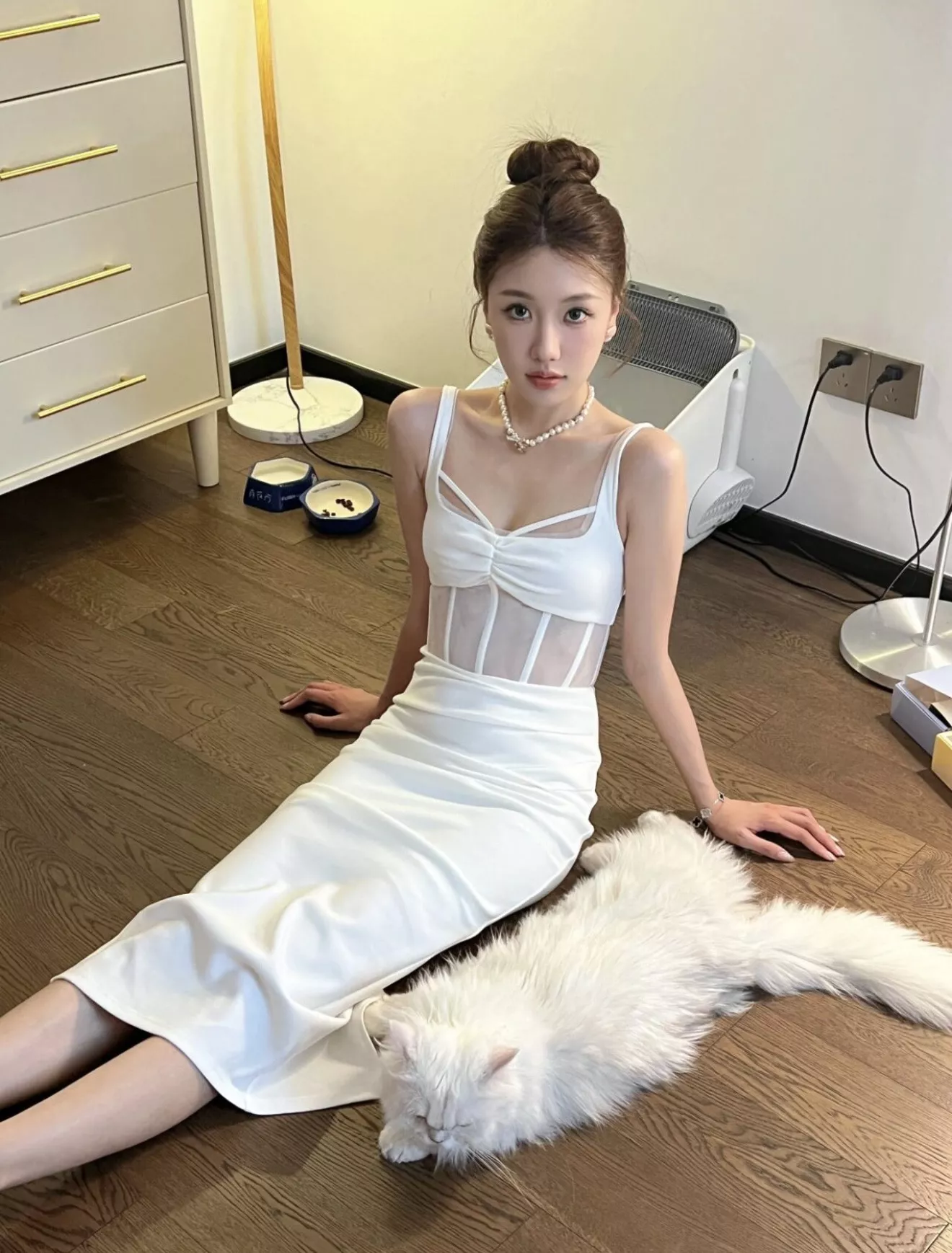 샤넬 진주 리본 펜던트 목걸이 목걸이 상세 이미지 33