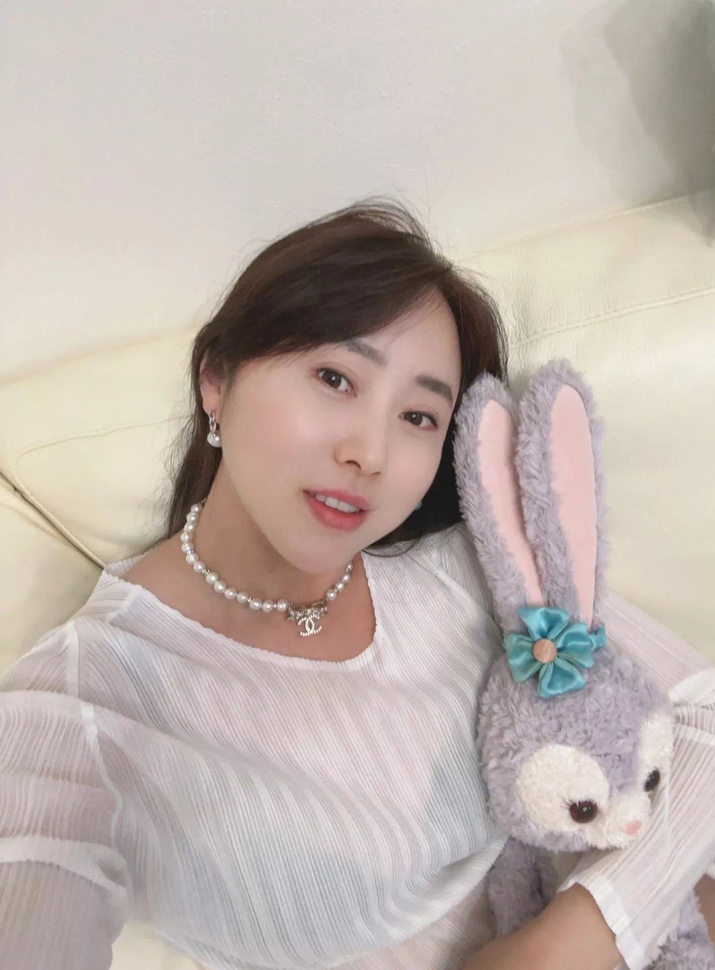 샤넬 진주 리본 펜던트 목걸이 목걸이 상세 이미지 17