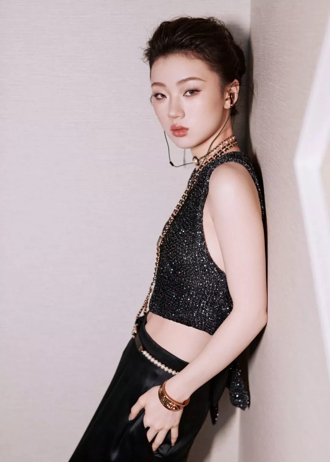 샤넬 진주 더블 체인 CC 로고 플라워 목걸이 상세 이미지 12