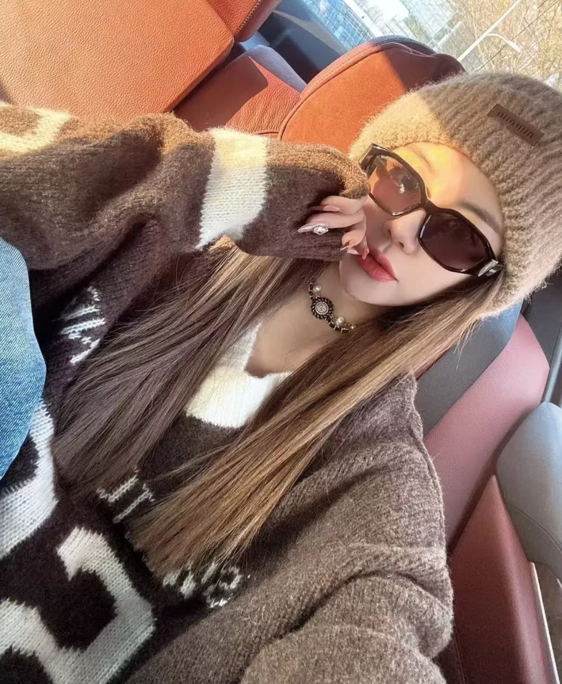 샤넬 진주 더블 체인 CC 로고 플라워 목걸이 상세 이미지 20