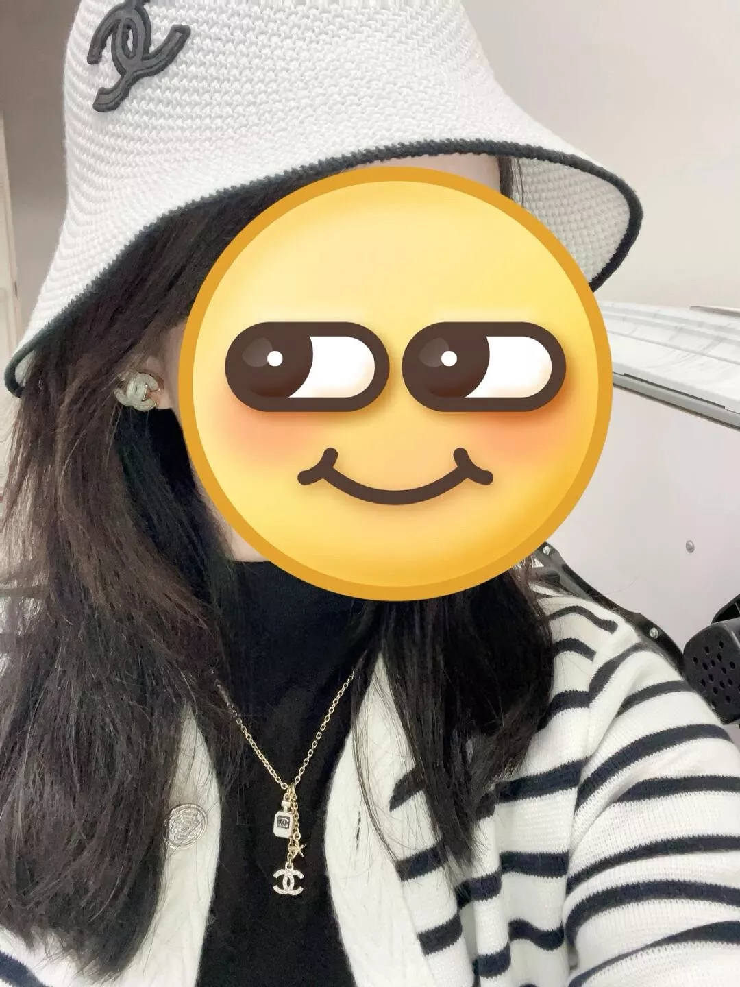 샤넬 해성 모티브 더블 C 향수병 펜던트 목걸이 상세 이미지 16