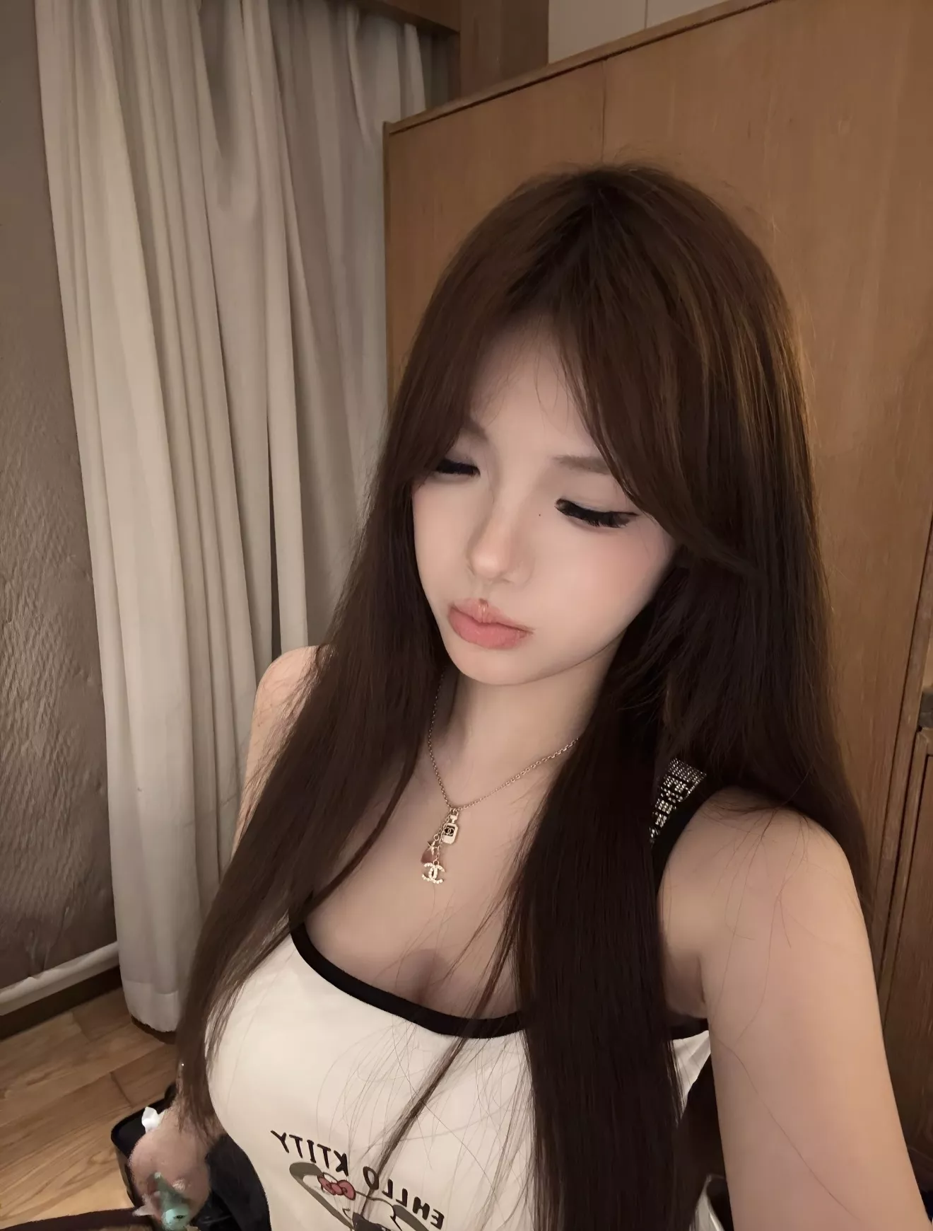 샤넬 해성 모티브 더블 C 향수병 펜던트 목걸이 상세 이미지 21